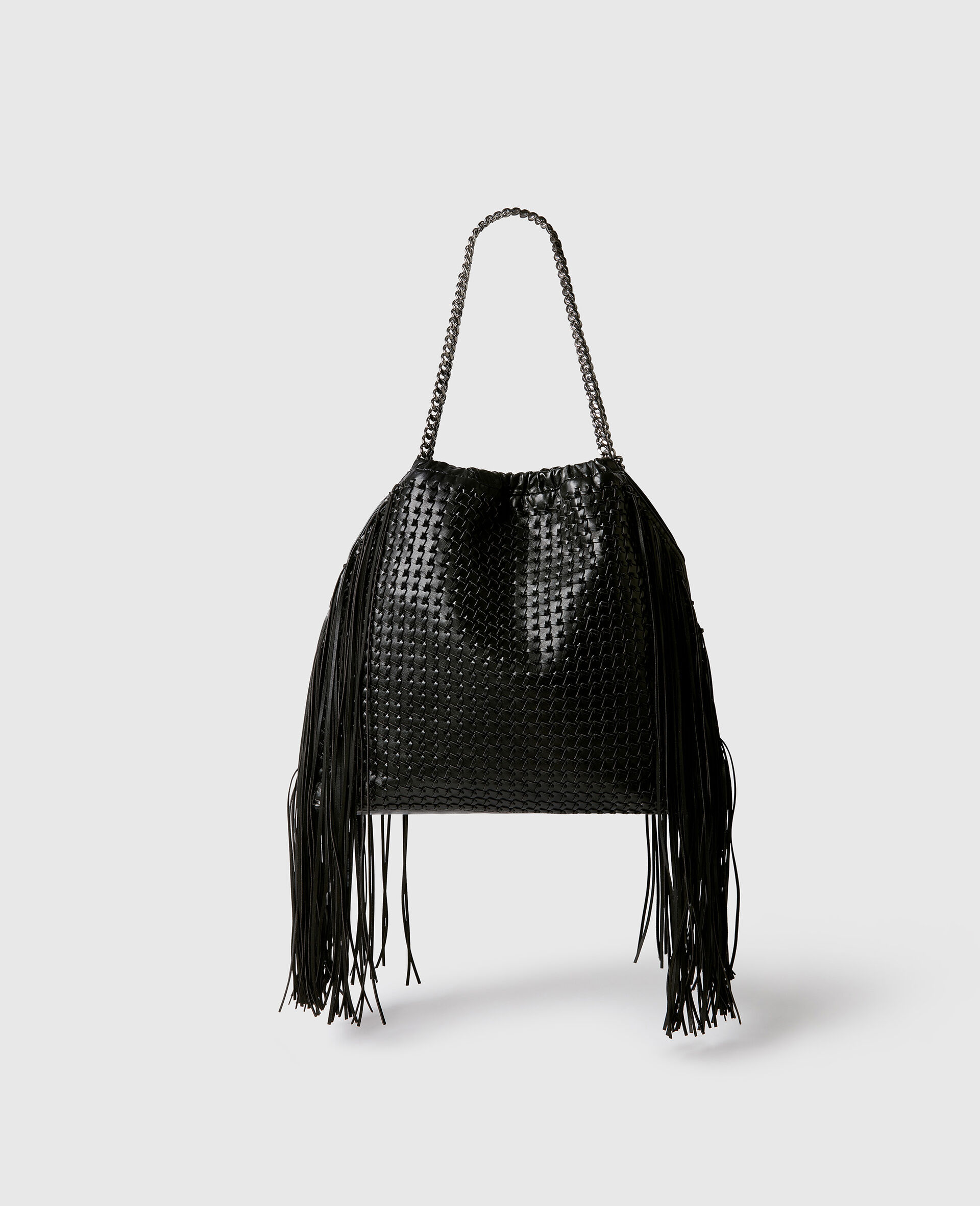 Falabella Medium Drawstring Tote Bag-Black-large image number 3