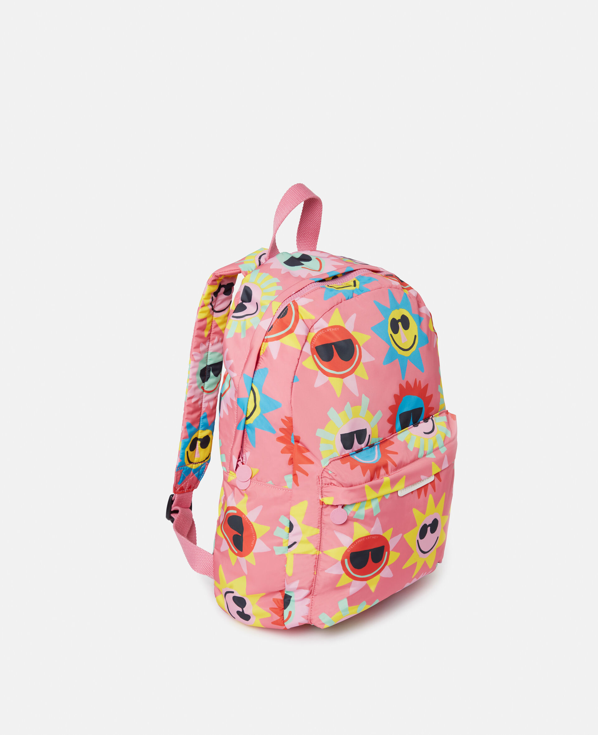 Sunshine Sunglasses Print Backpack-Pink-model