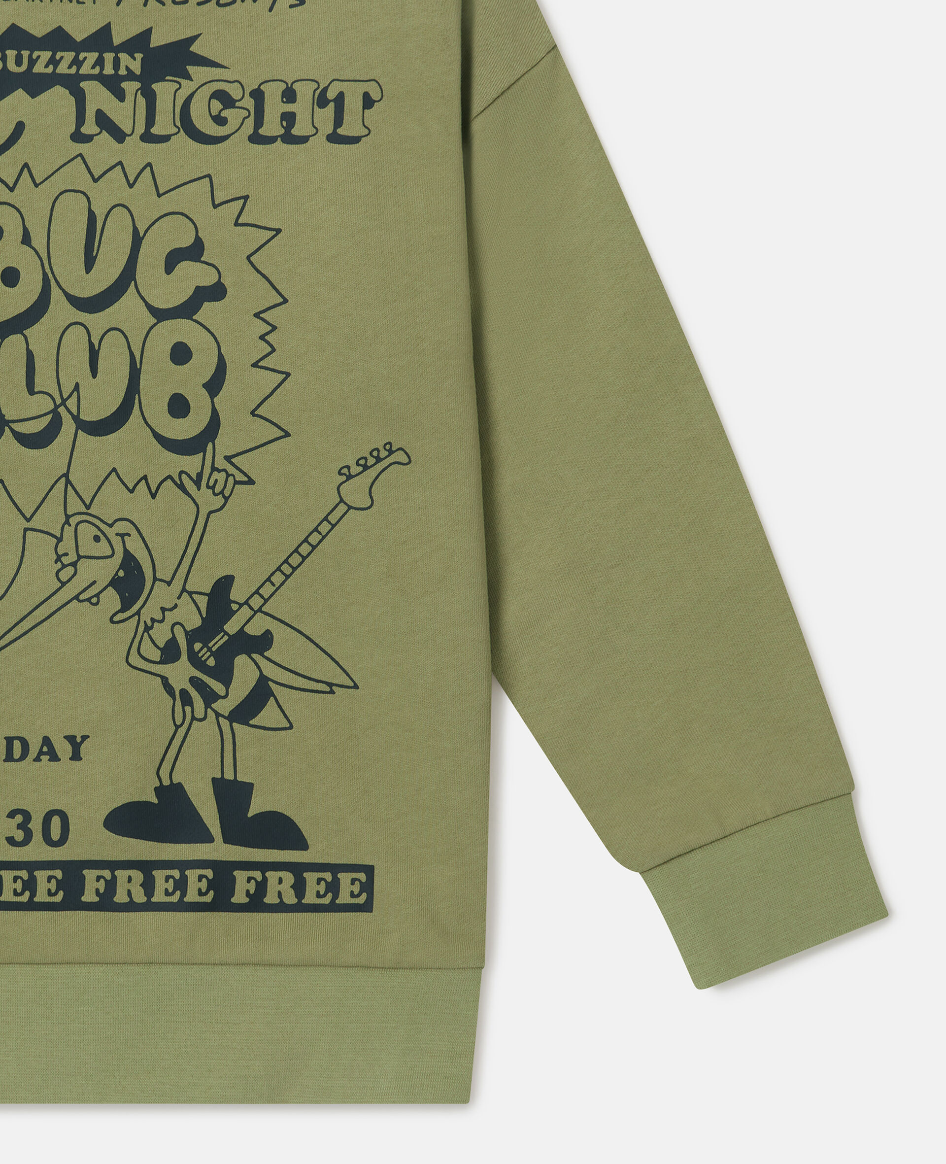 Logo Crewneck Sweatshirt-Green-large image number 3