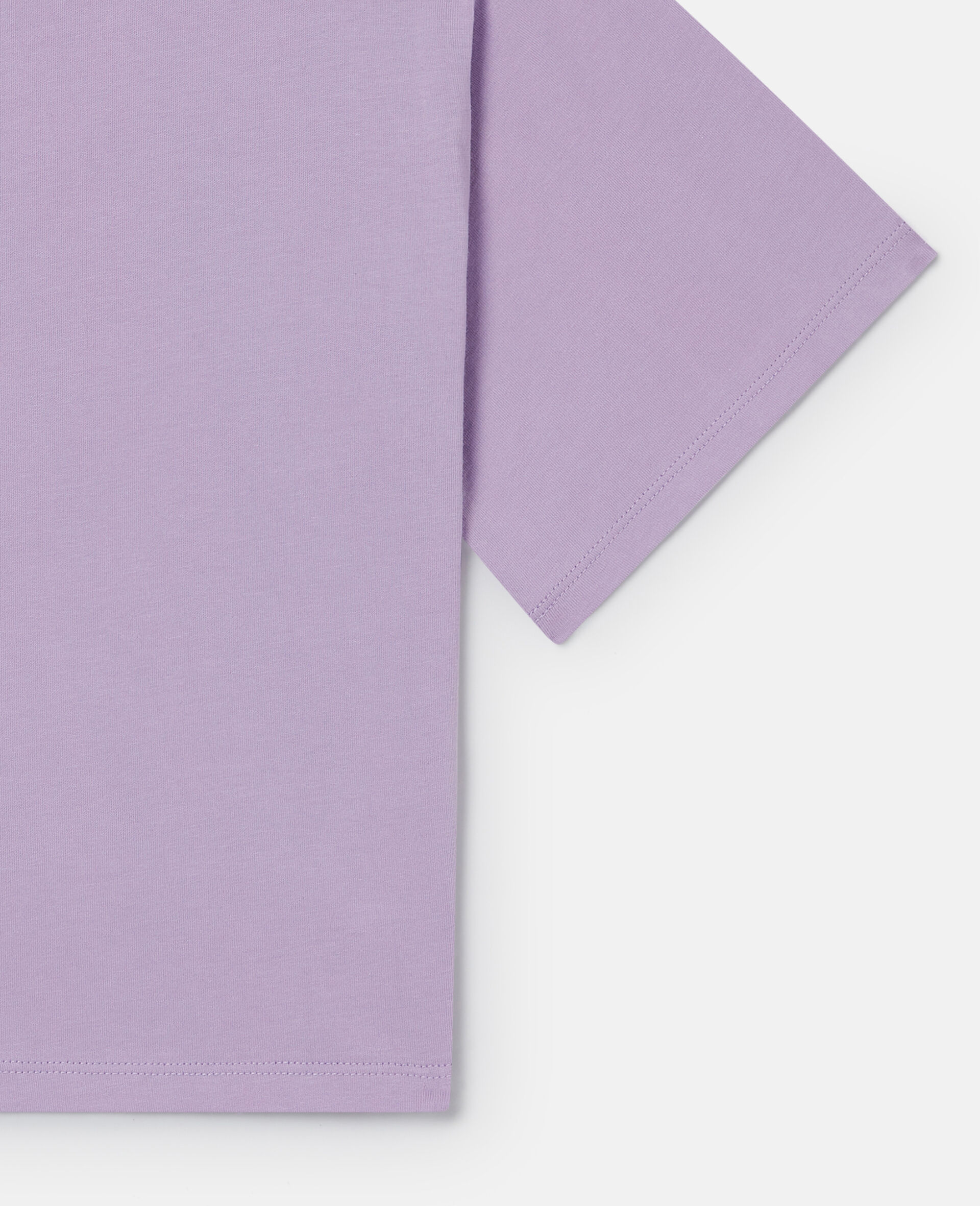 Stella Woodland Lettering Cropped T-Shirt-Purple-large image number 3