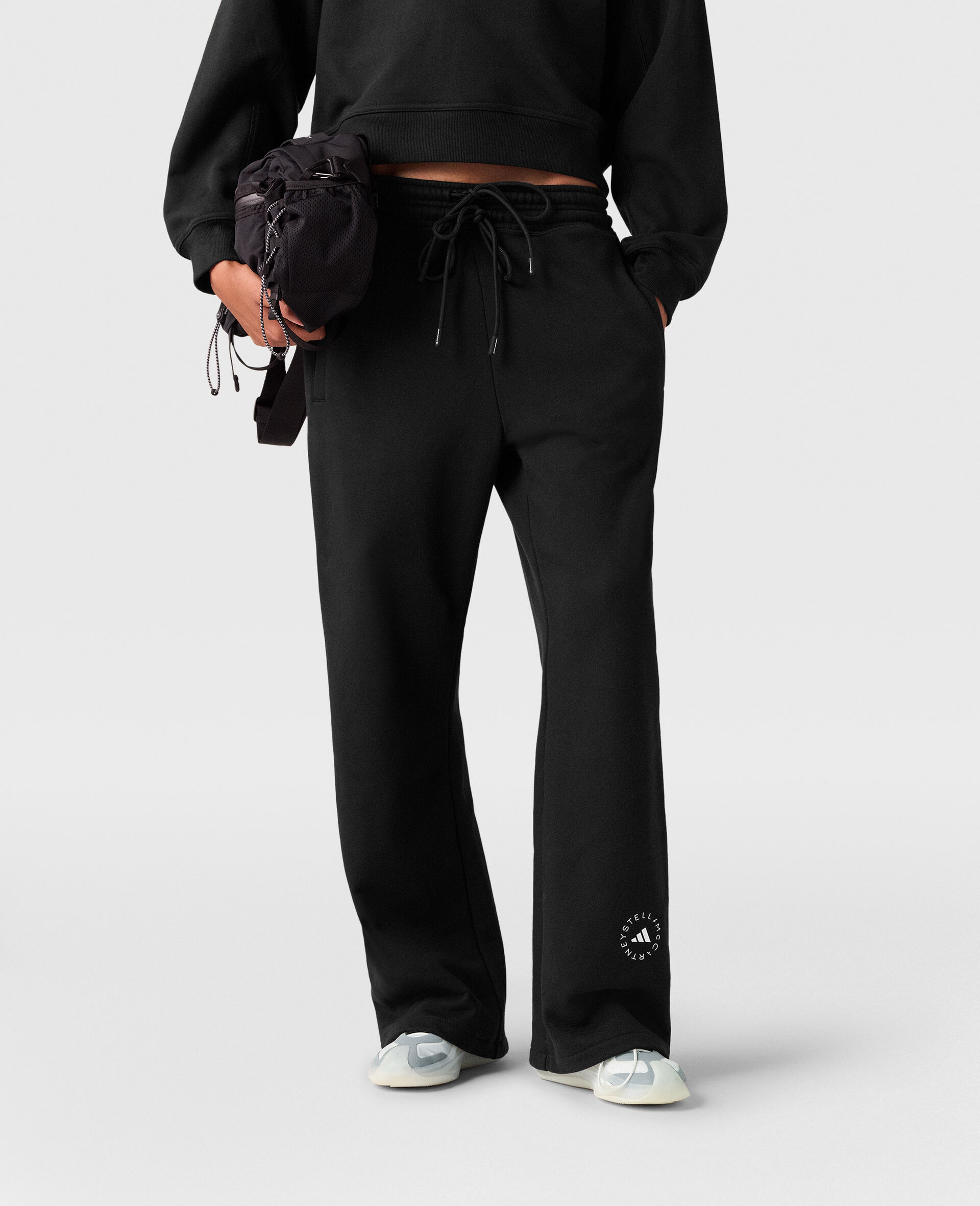 Logo Straight-Leg Joggers-Black-large image number 4