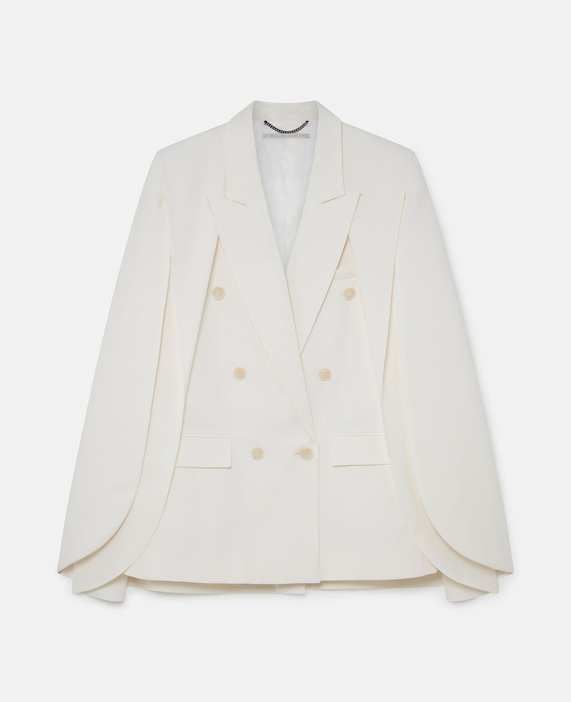 Zara white blazer cape best sale