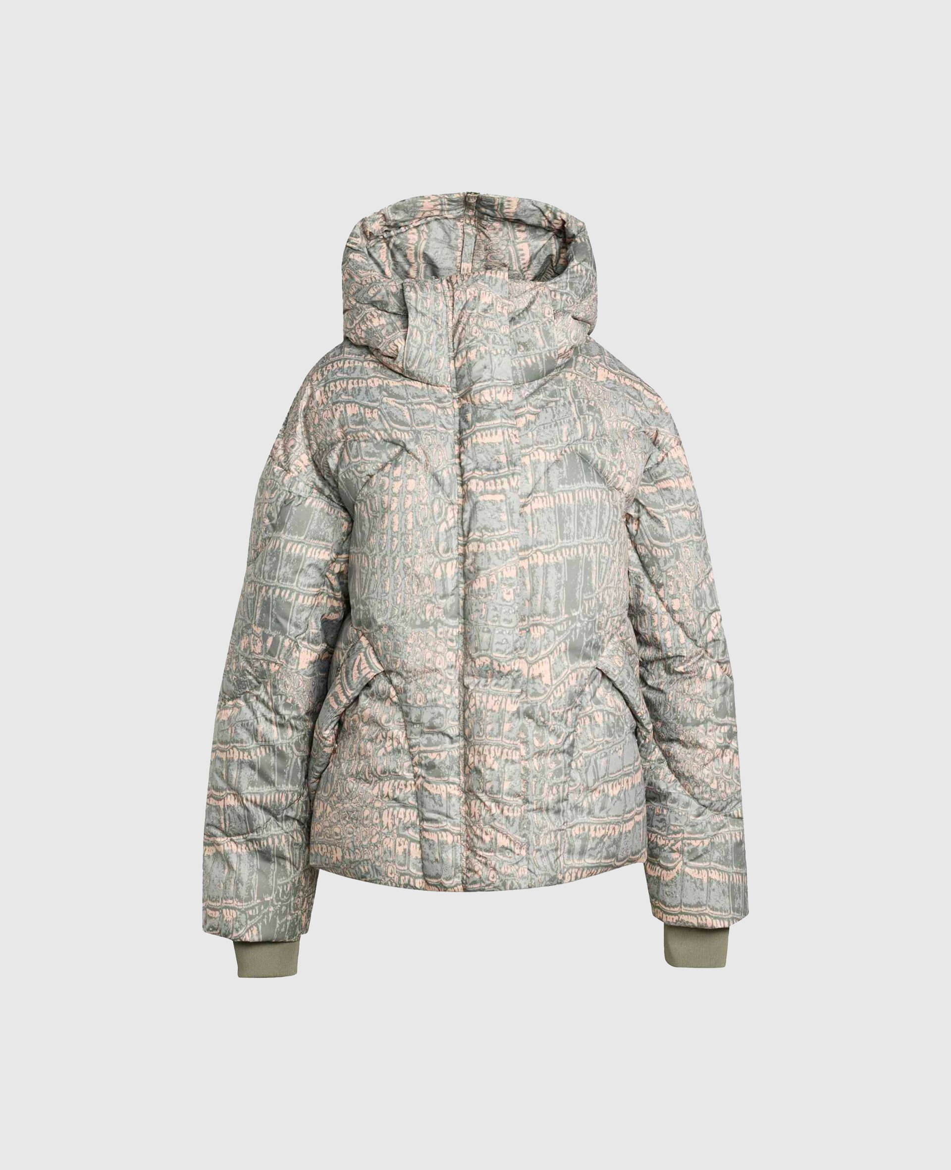 Veste a capuche matelassee avec imprimé graphique TrueNature-Beige-medium Veste a capuche matelassee avec imprimé graphique TrueNature-Beige-medium