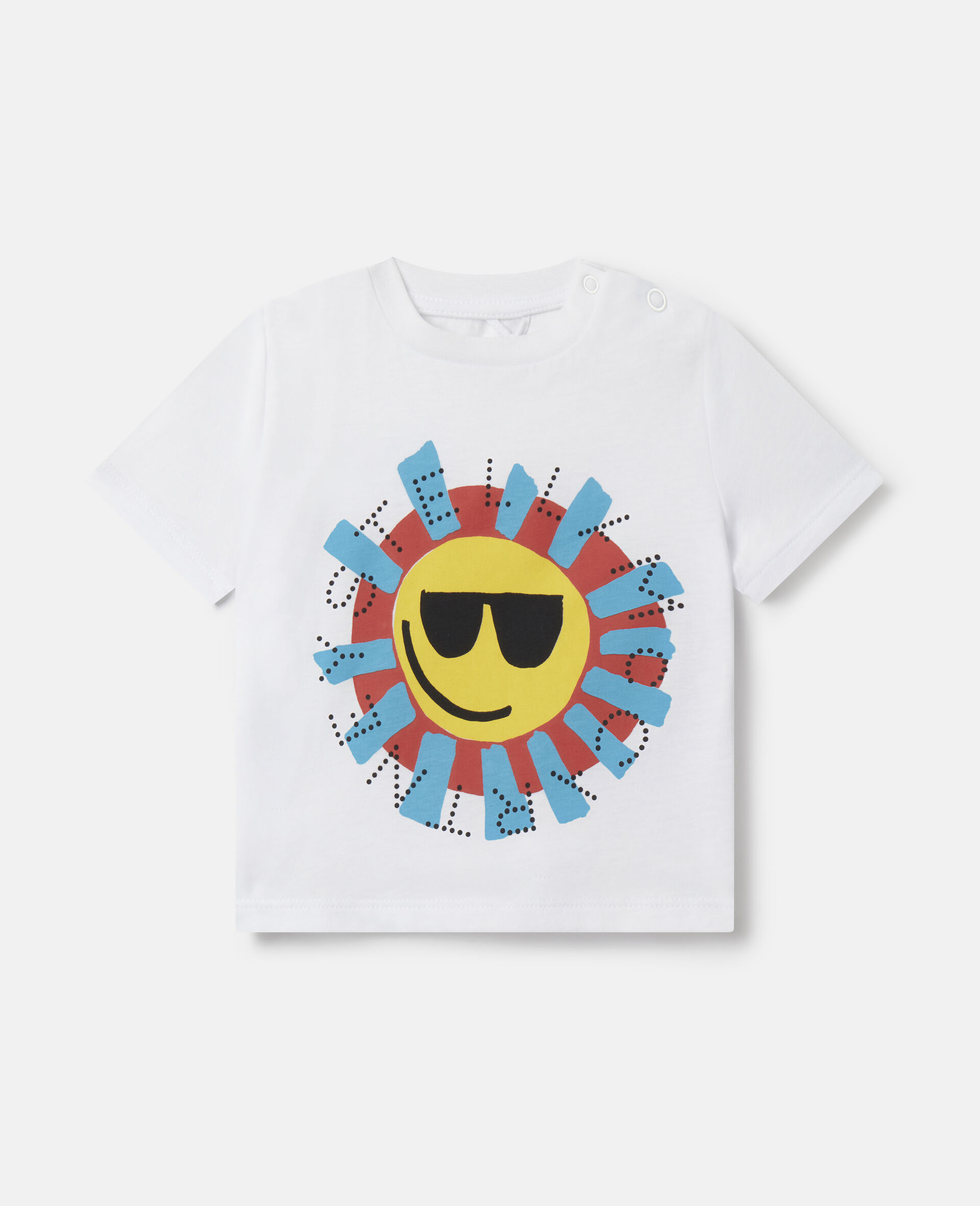 Sunshine Face T-Shirt-Weiß-medium