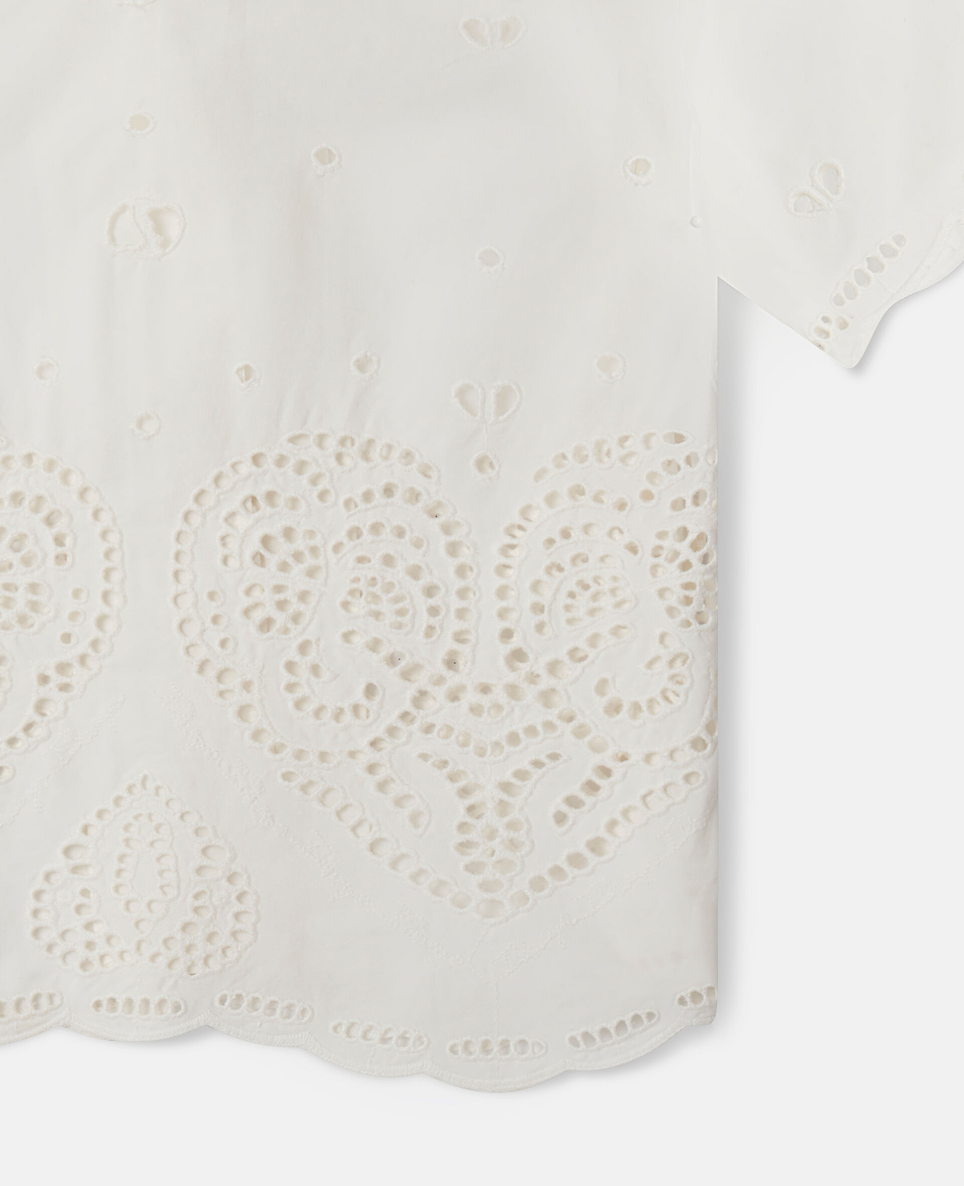 Embroidery Anglaise Cotton Shirt-White-large image number 1