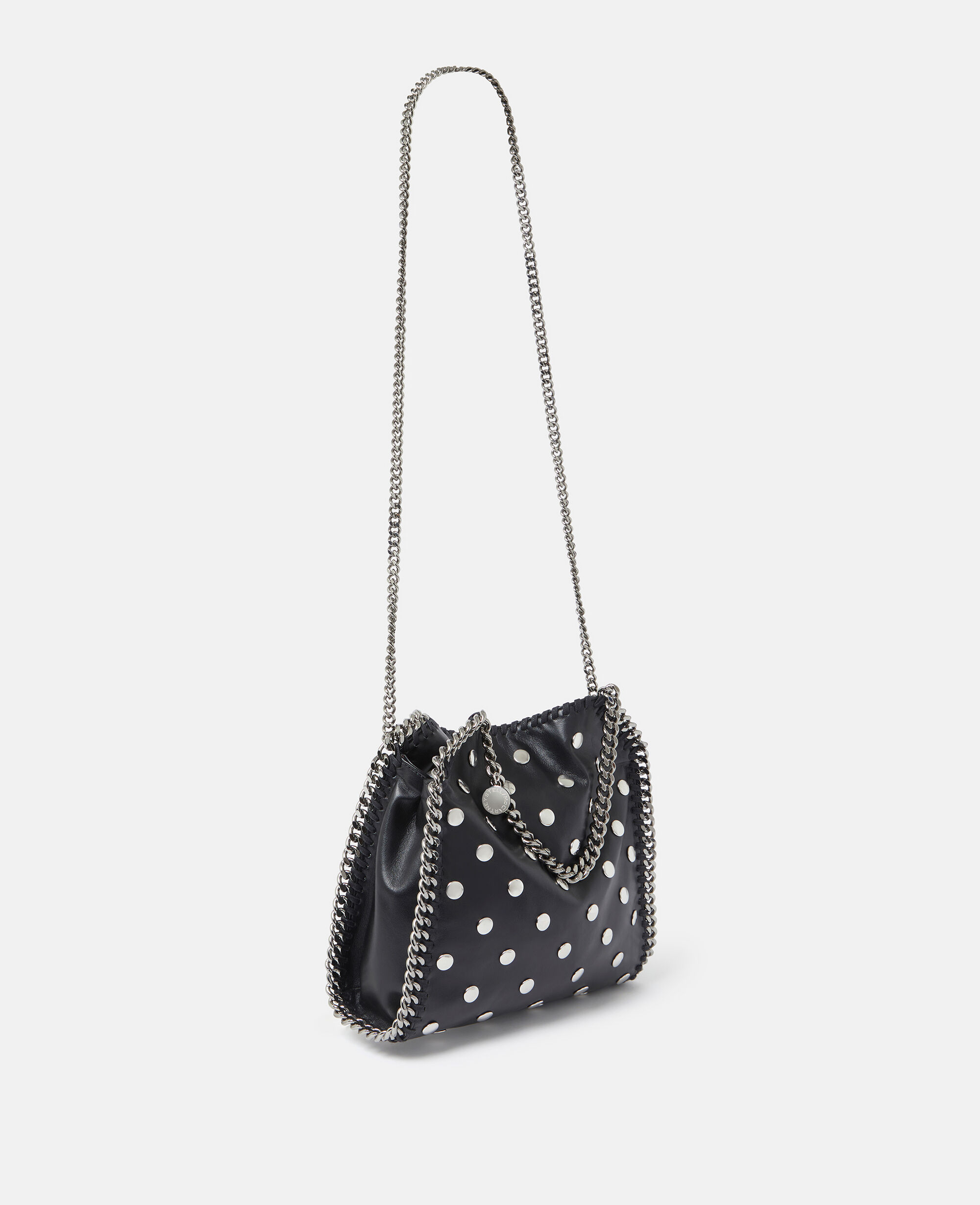 Women BLACK Limited Edition Studded Falabella Mini Tote Bag Stella McCartney BG