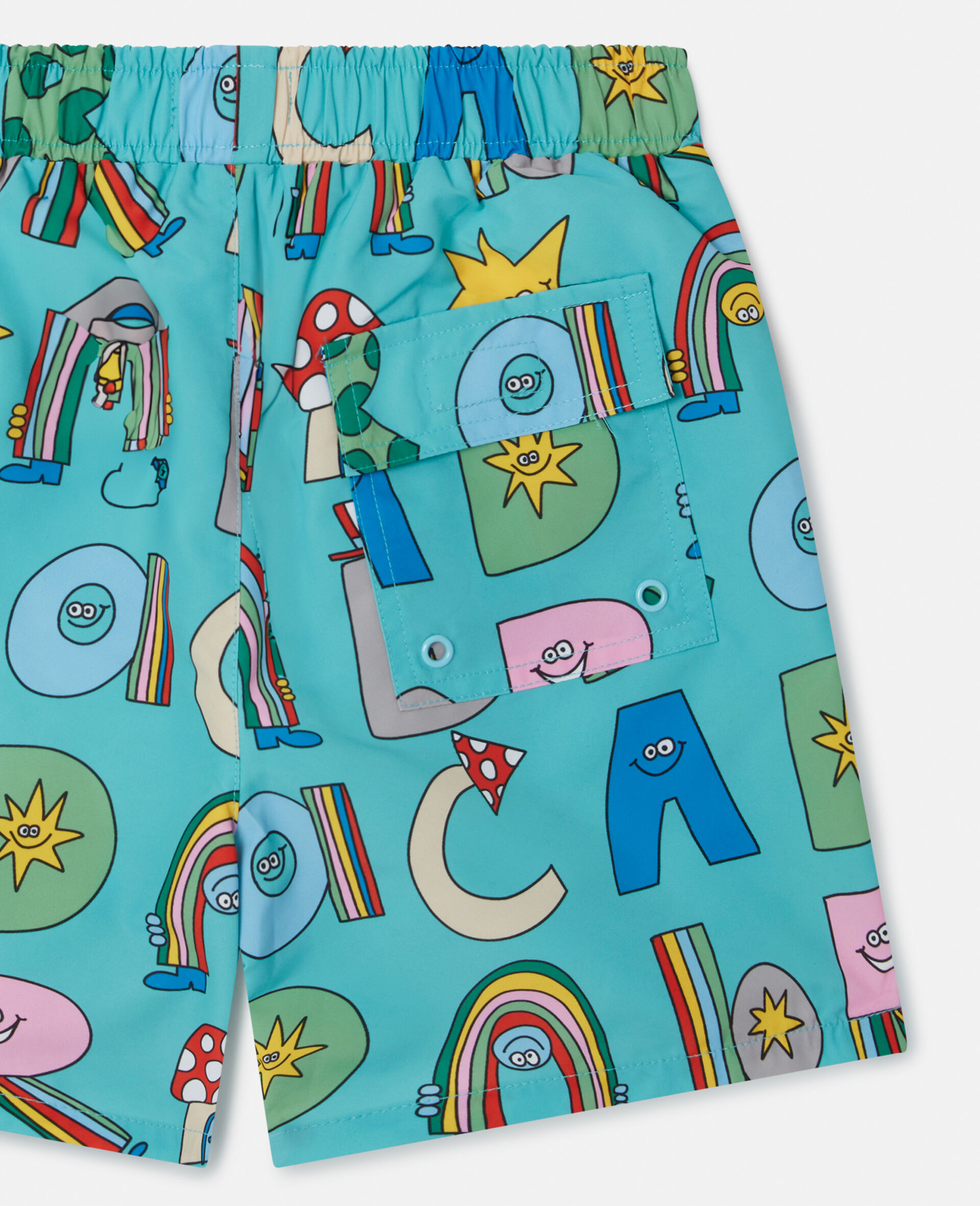 Stella Woodland Lettering Swim Shorts-Blue-large image number 3