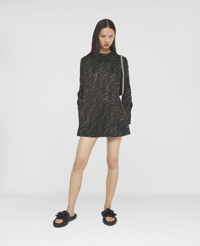 stellamccartney.com | Double Satin Mini Shift Dress