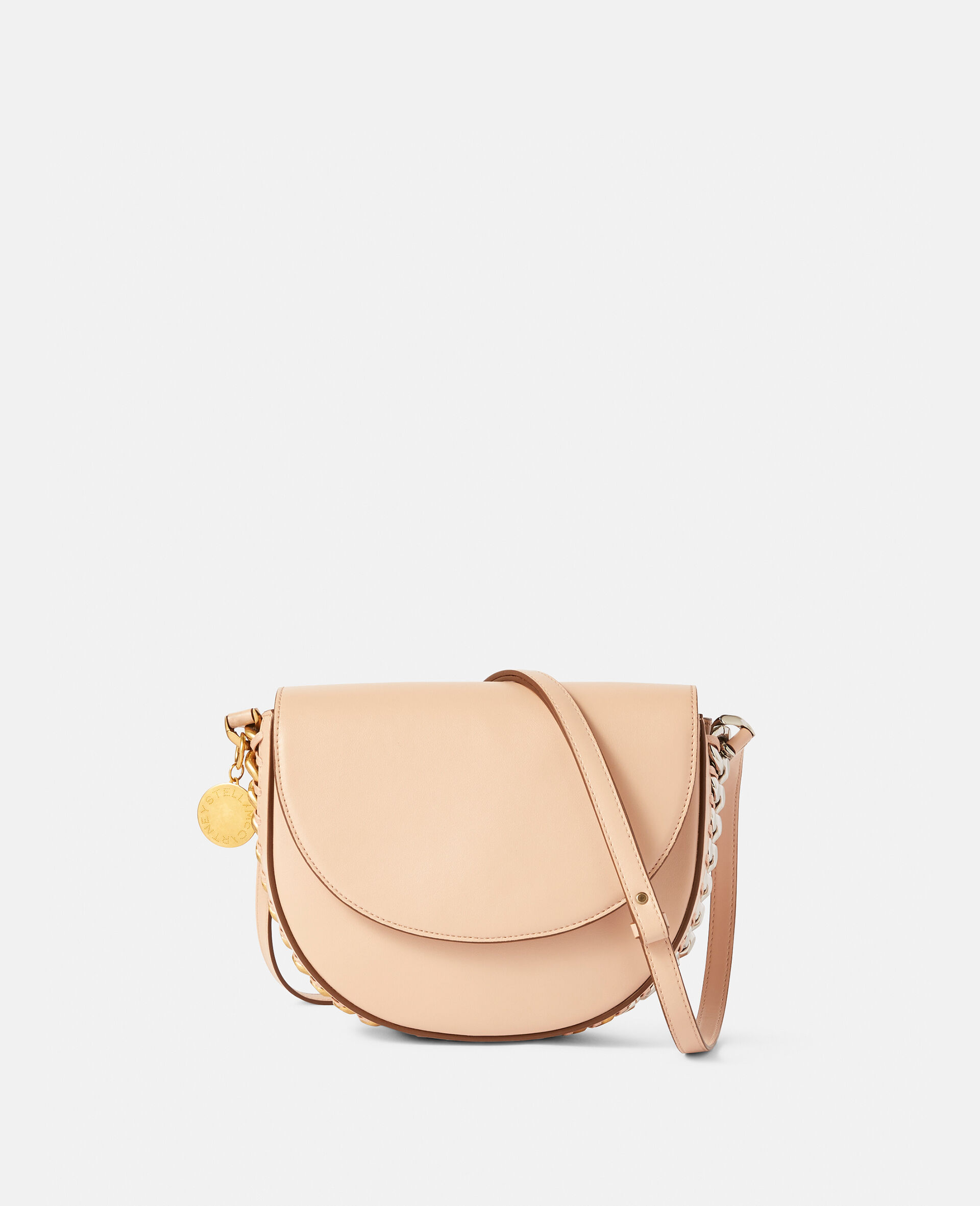 Frayme Medium Flap Shoulder Bag-Pink-medium