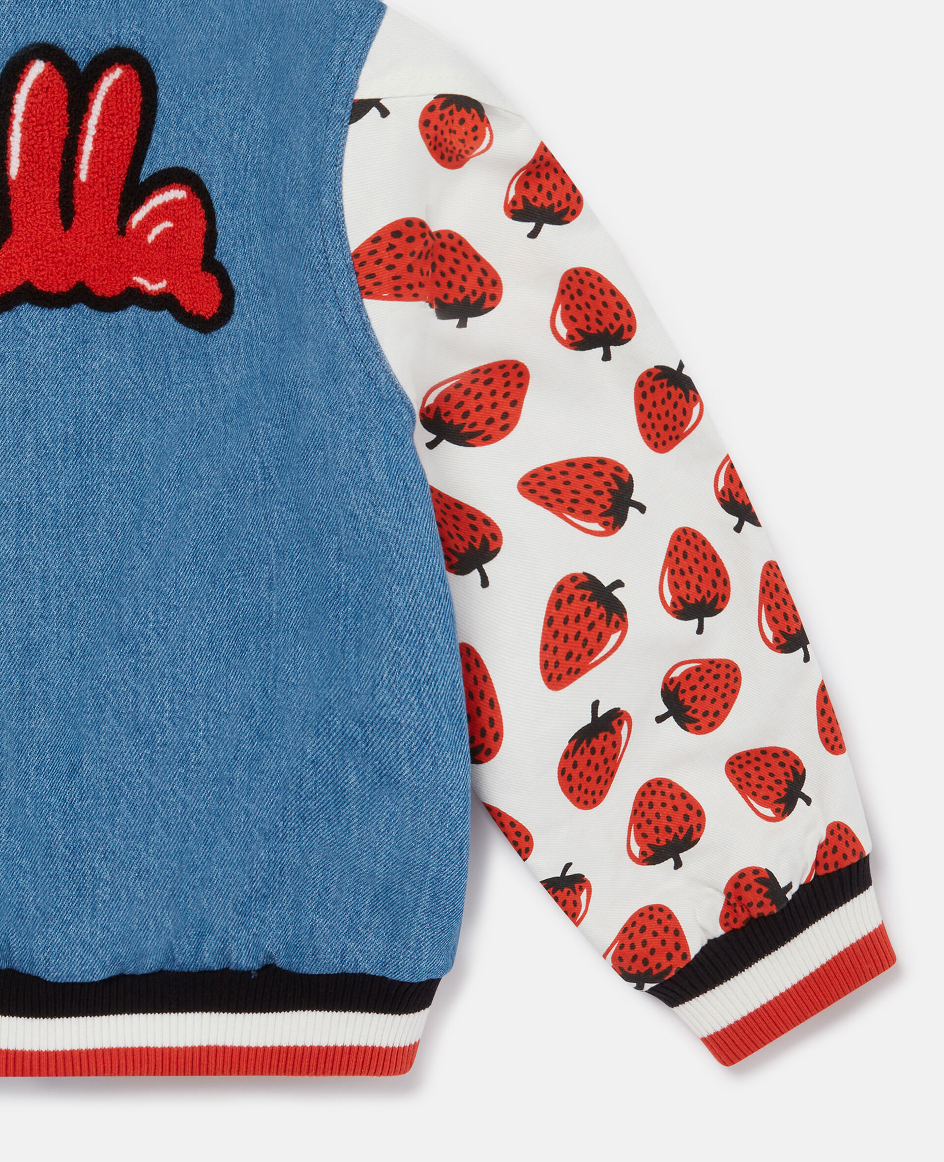 Initial Graphic Varsity Bomber Jacket-Blue-large image number 3