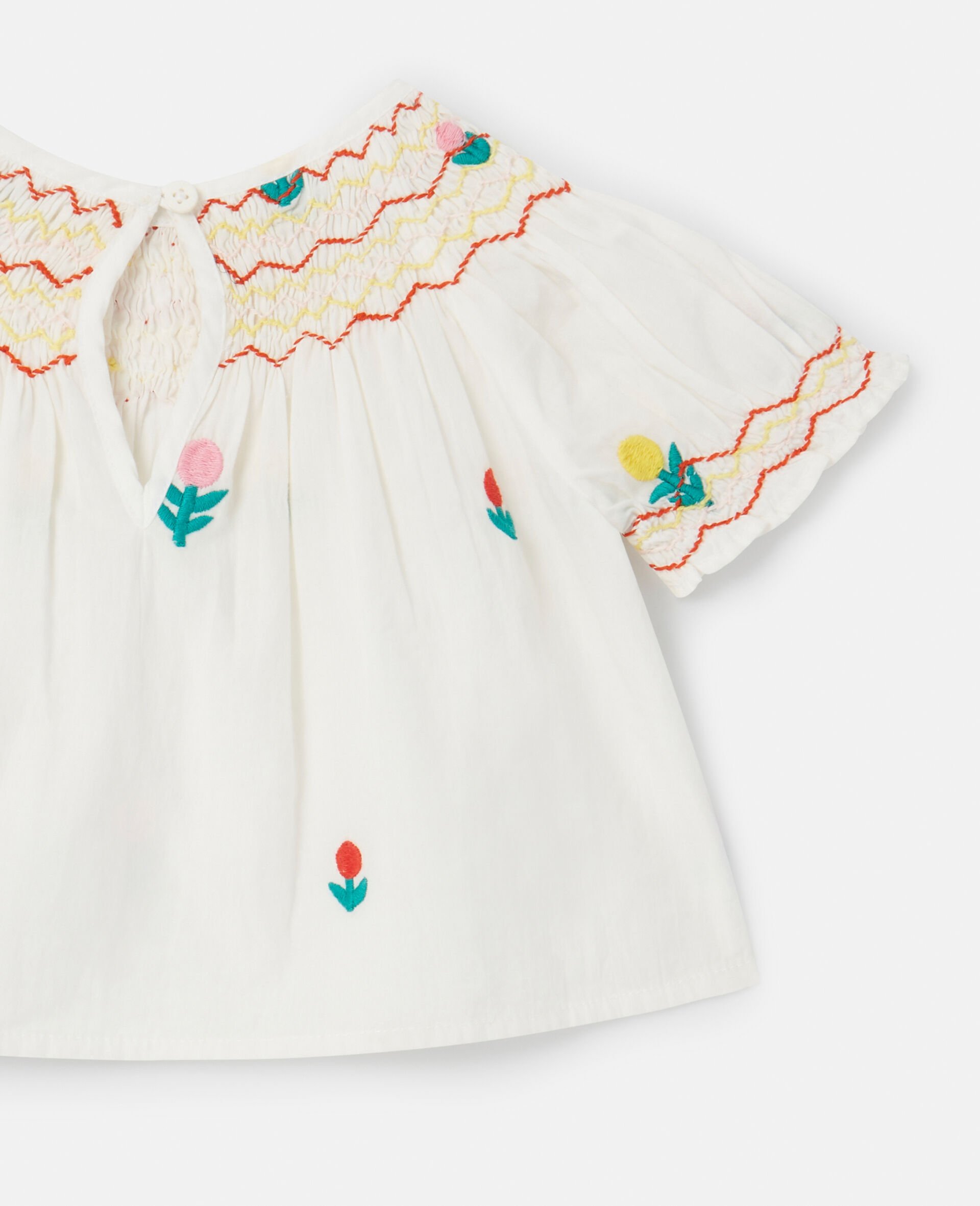 Dreamy Flower Embroidery Smocked Top and Bloomers Set-Pink-large Dreamy Flower Embroidery Smocked Top and Bloomers Set-Pink-large image number 3