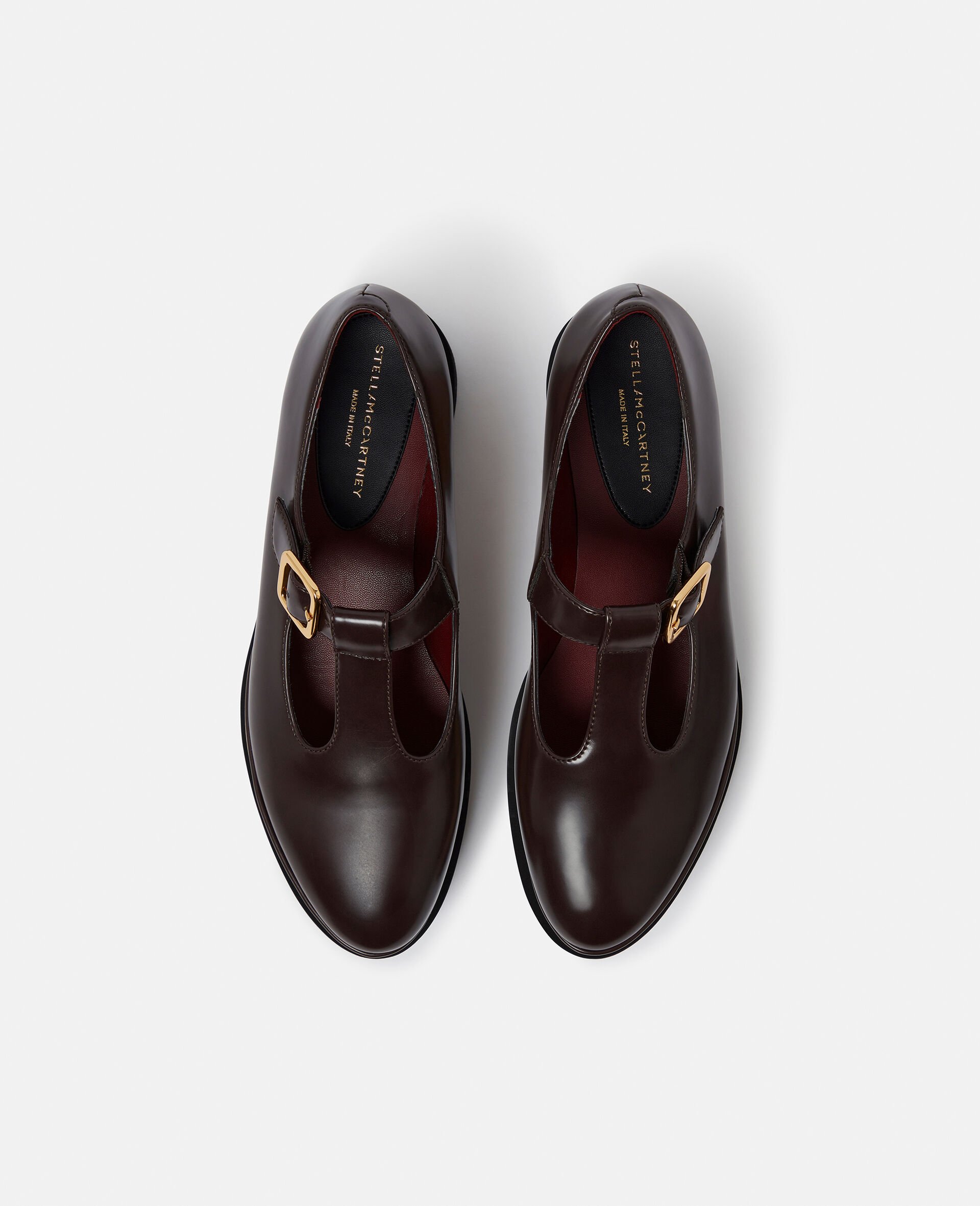 Elyse T-Bar Platform Mary Janes-Brown-large image number 3