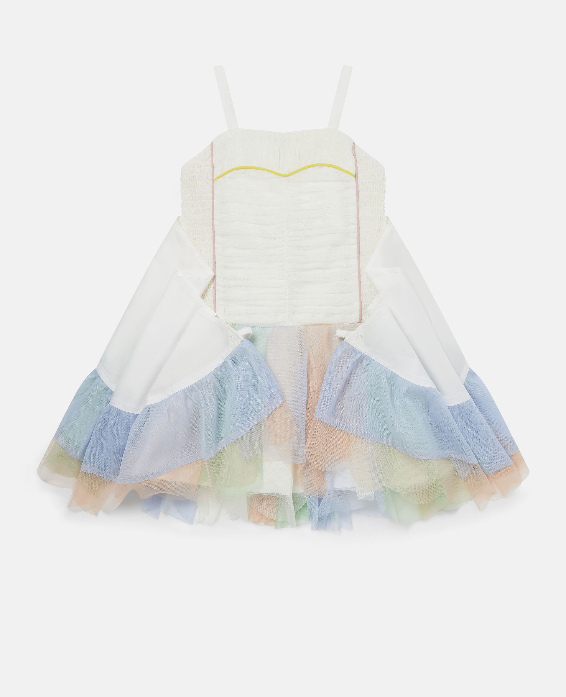 Winged Tulle Dress-Multicoloured-large image number 0