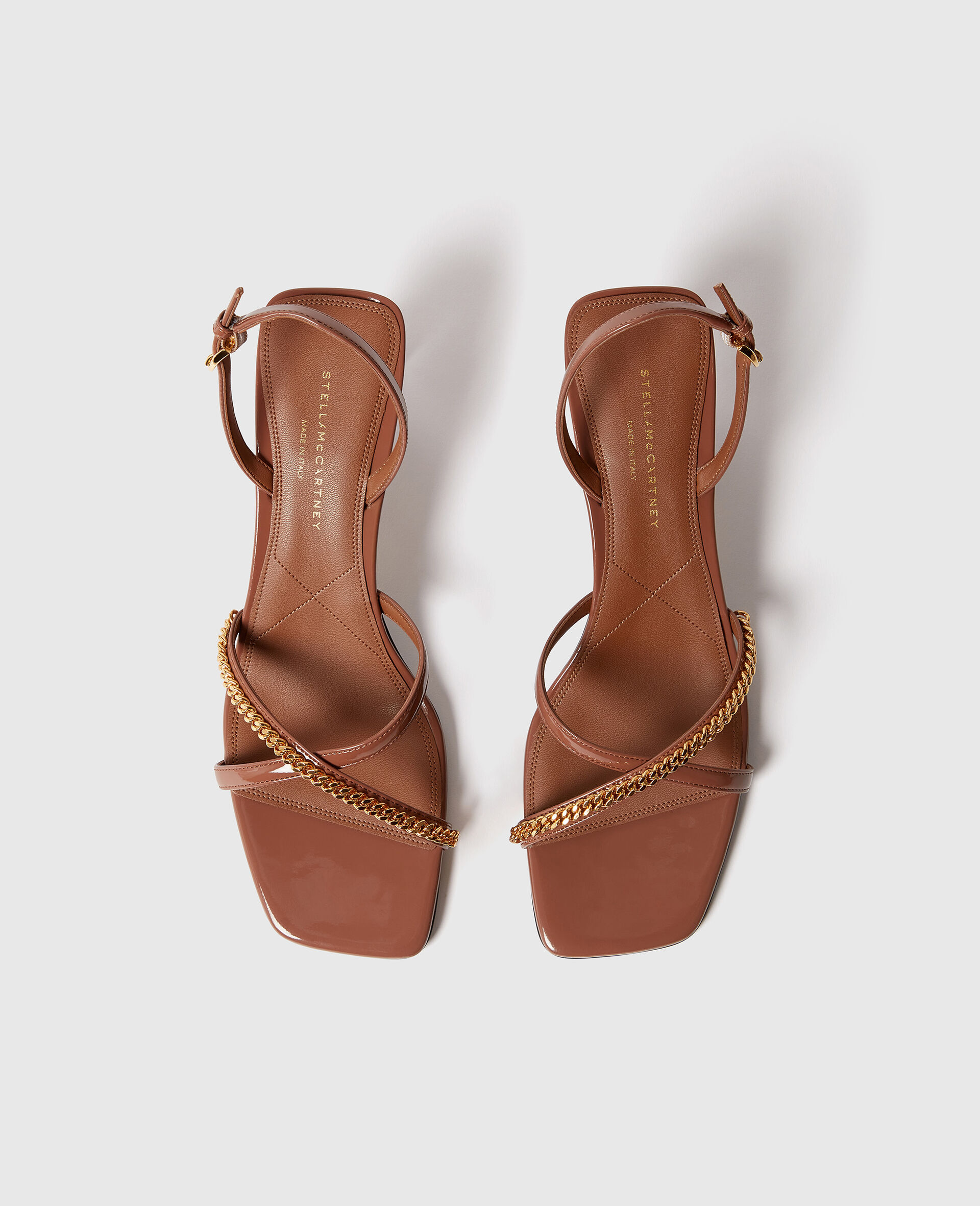 Elsa Patent Kitten Heels-Marron-large image number 3