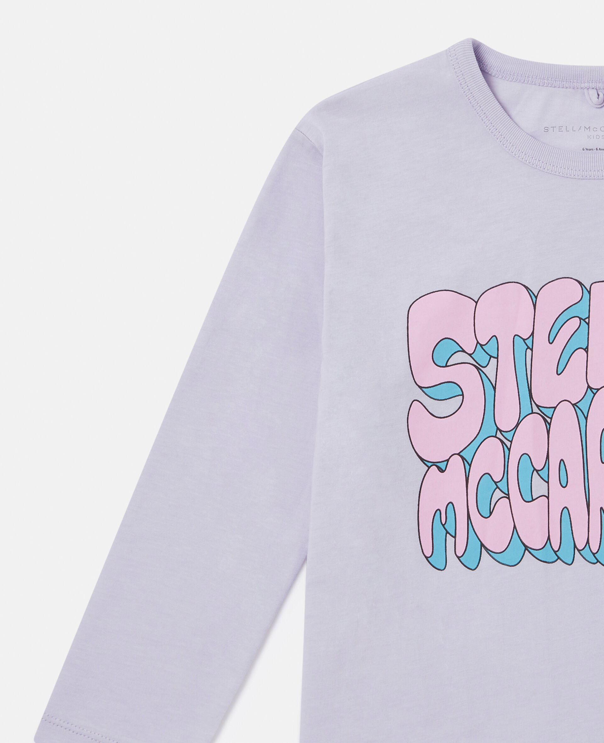 Stella Mccartney Purple Cotton Cosmic Star T-Shirt main image 0