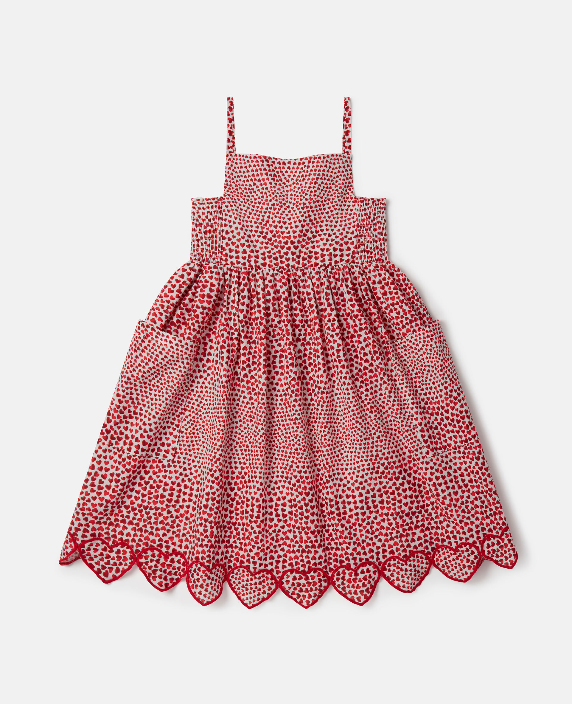 High Summer Hearts Organic Cotton Dress-Multicolour-medium