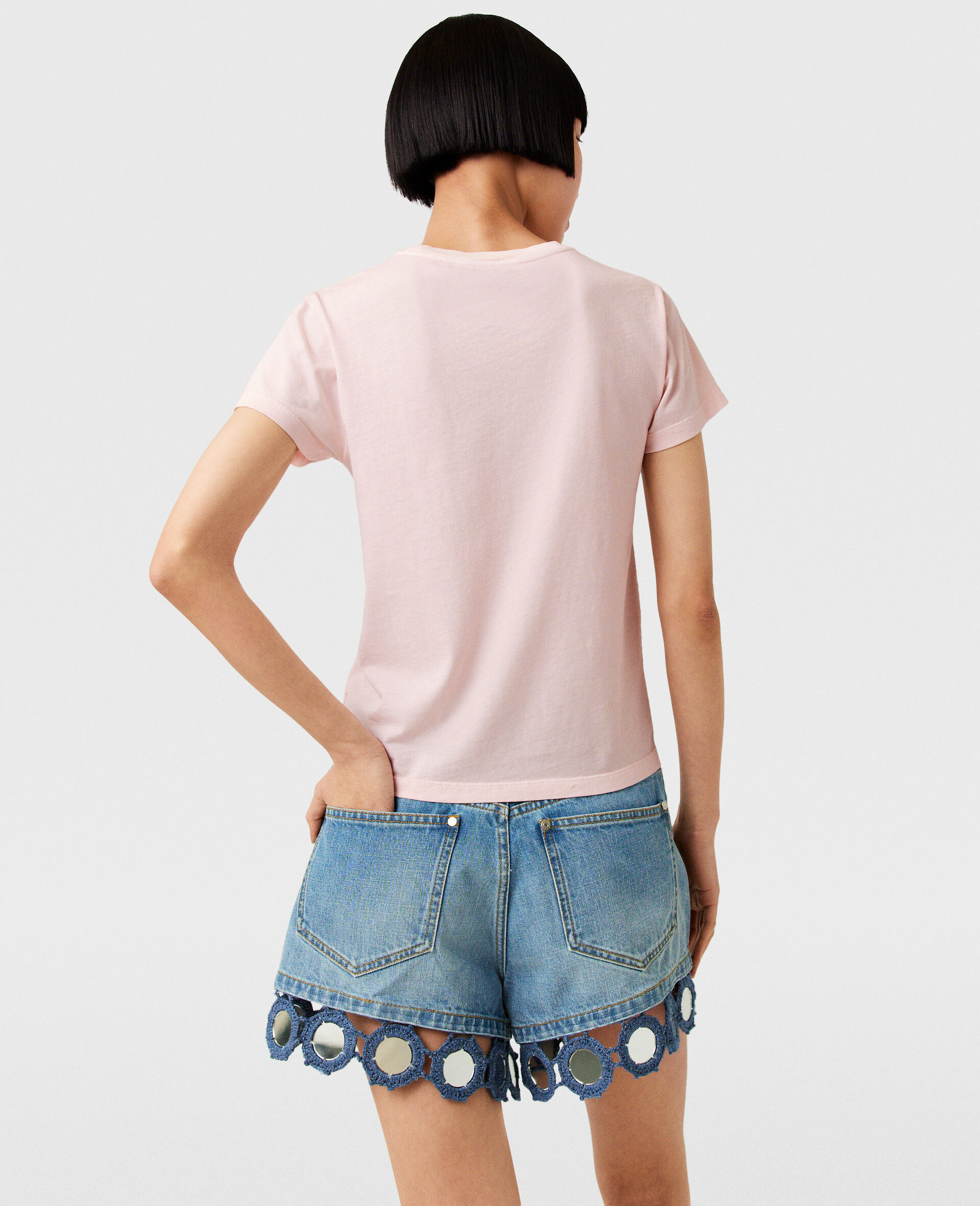 Seashell Crewneck T-Shirt-Pink-large Seashell Crewneck T-Shirt-Pink-large image number 3