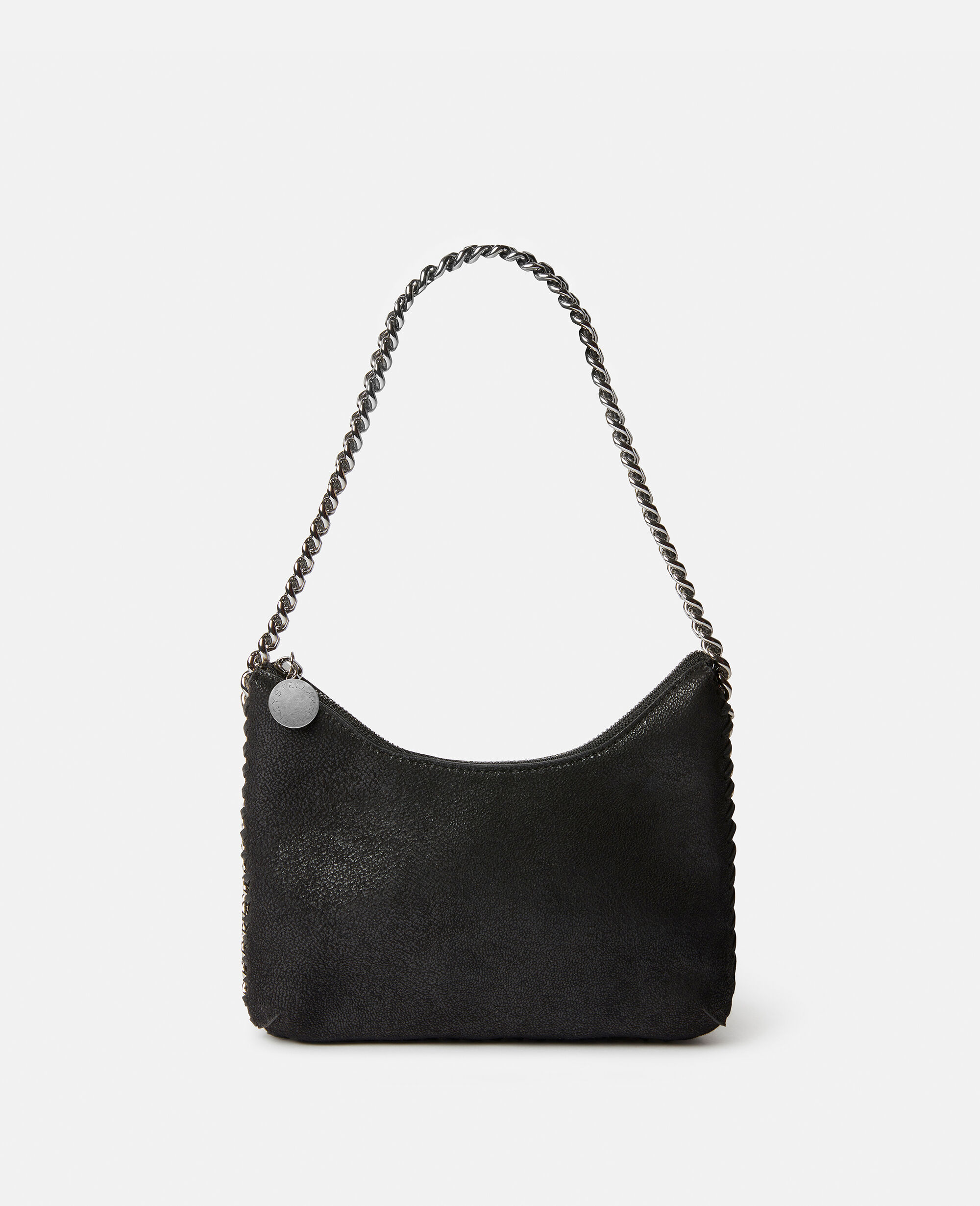 Women Black Falabella Zip Mini Shoulder Bag | Stella