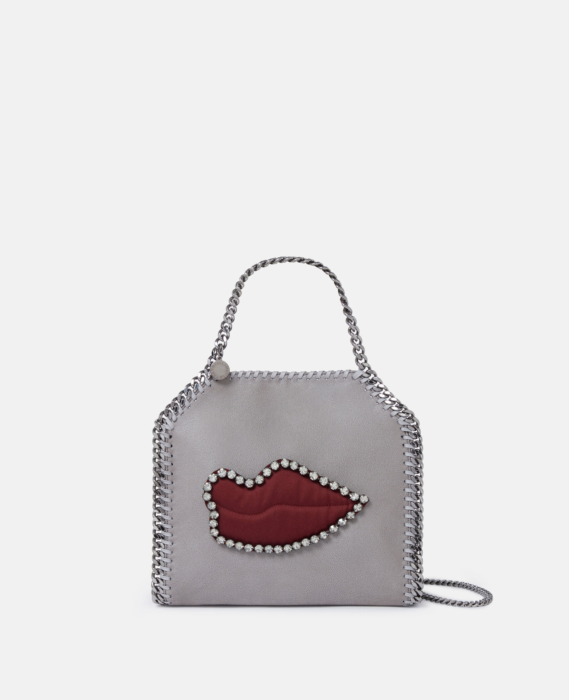 Falabella Lips Mini Tote Bag-Grey-medium
