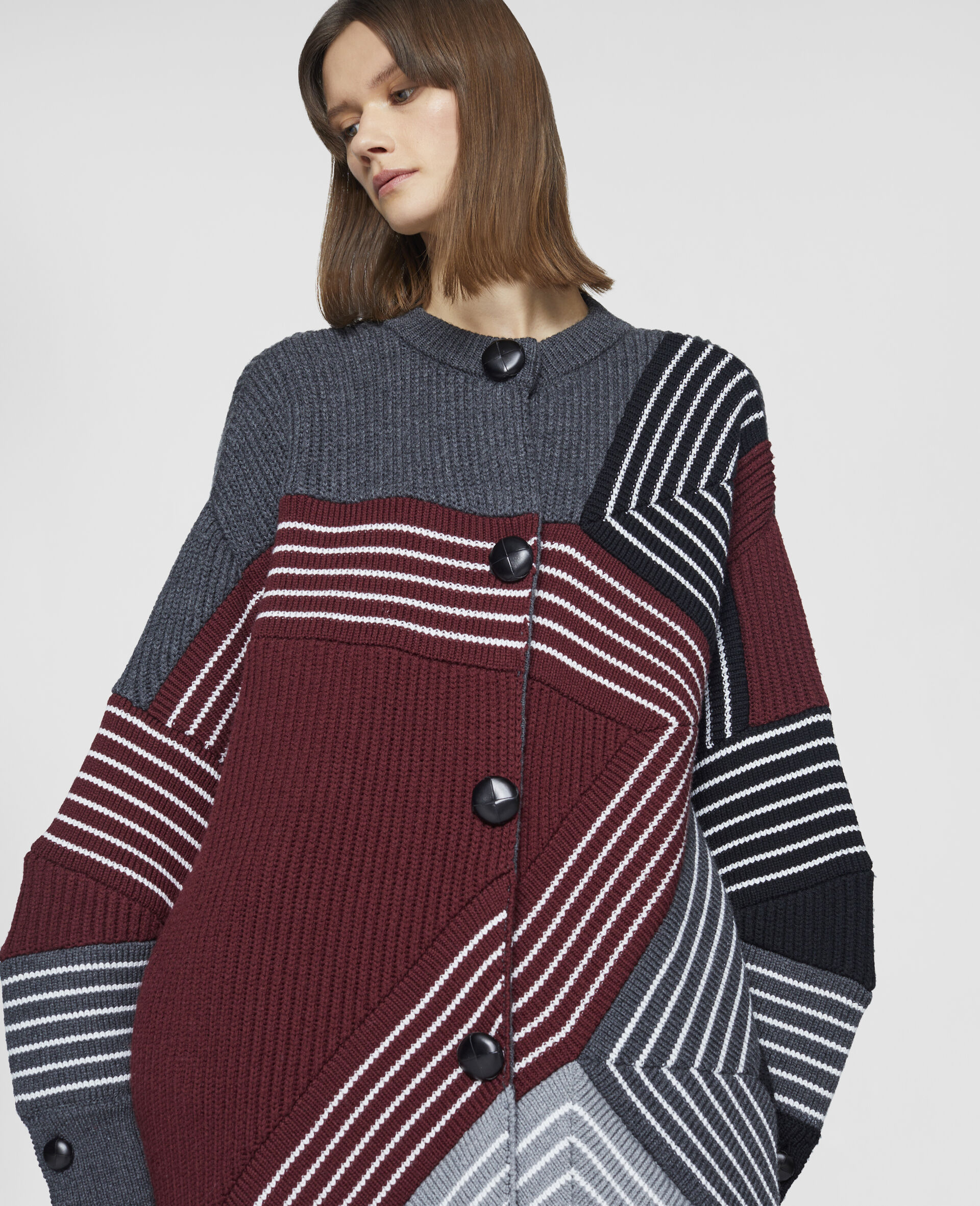 Stella by Stella 3D Stripes Wool Jumper-Multicoloured-large image number 3