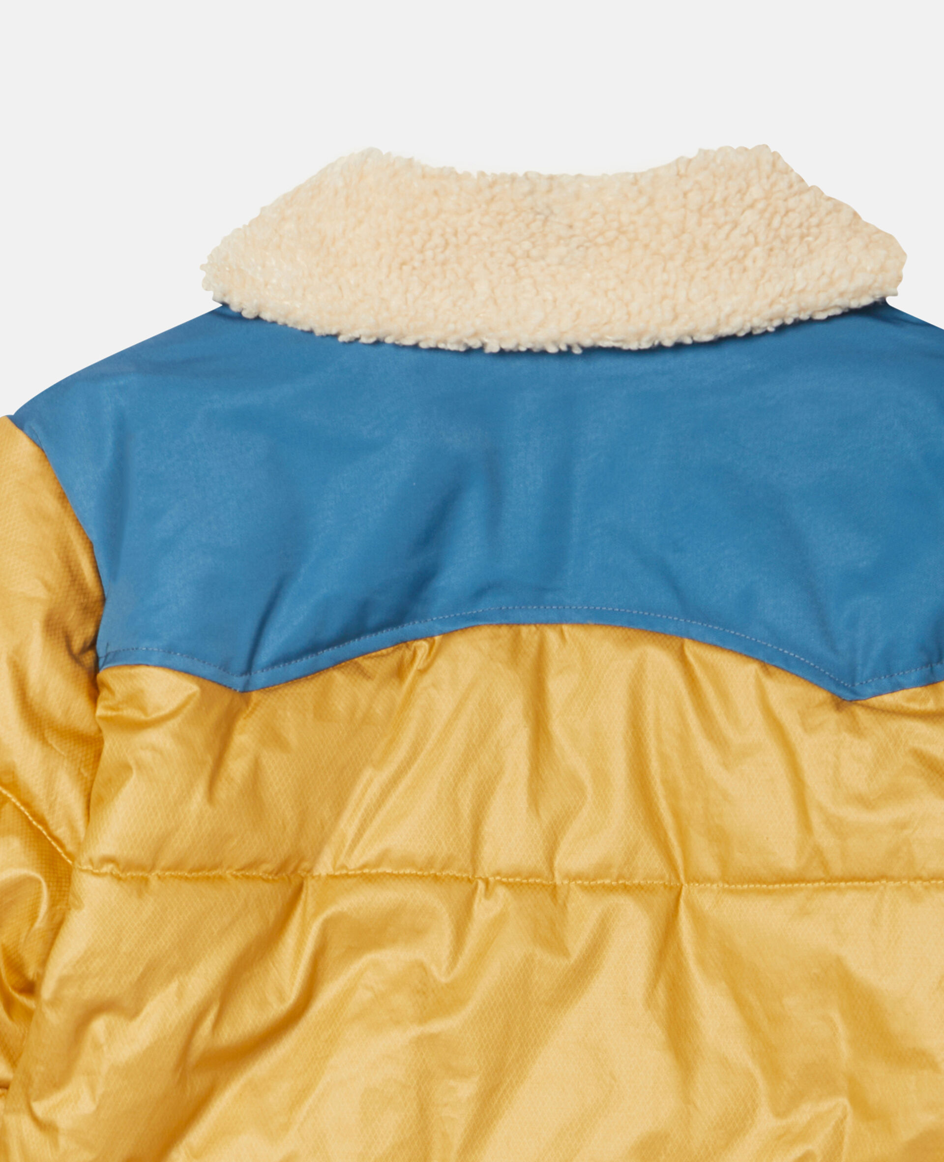 Boys Brown Waxed Cotton Teddy Puffer Jacket Stella McCartney CA