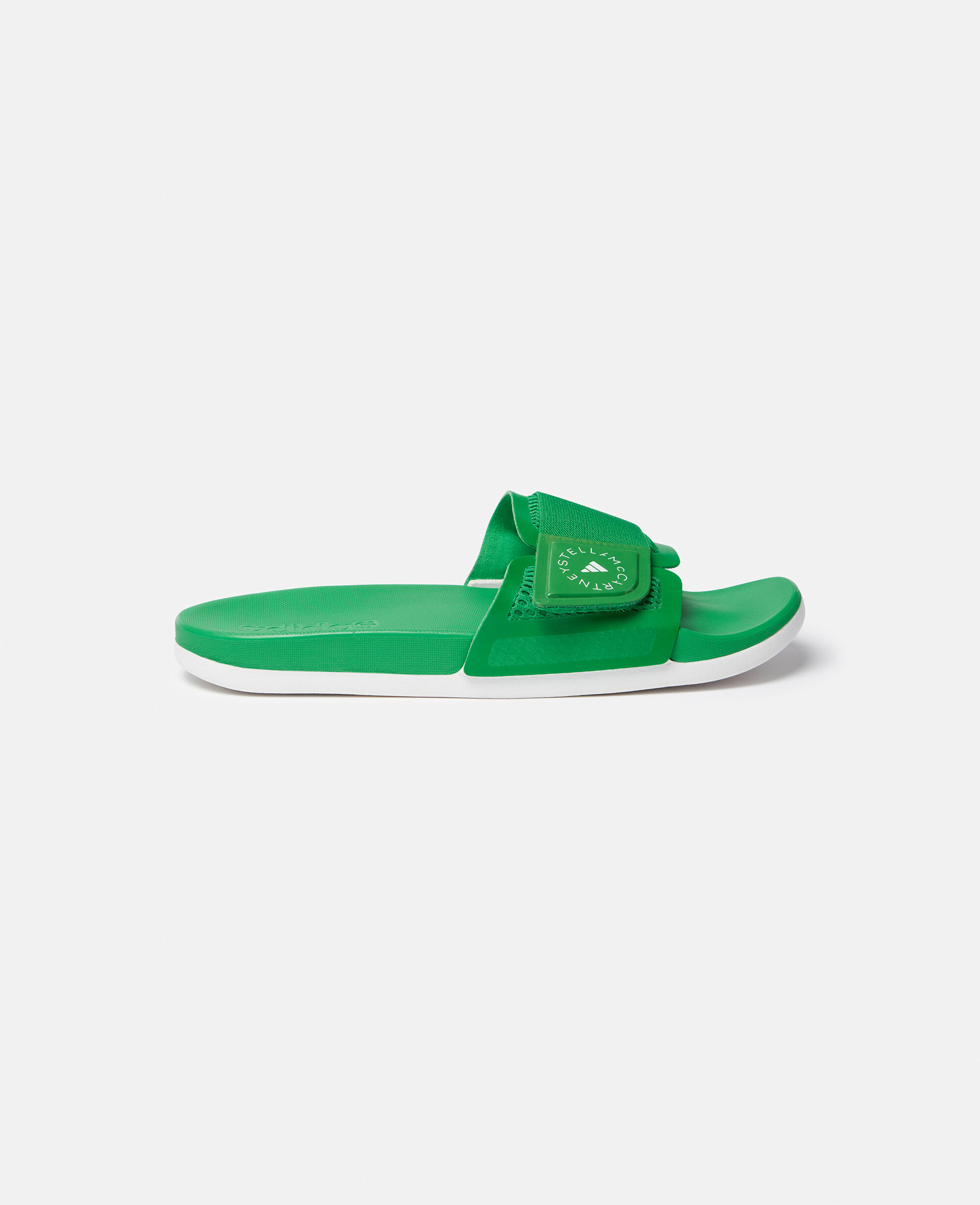 Women Green off white Logo Slides Stella McCartney KW