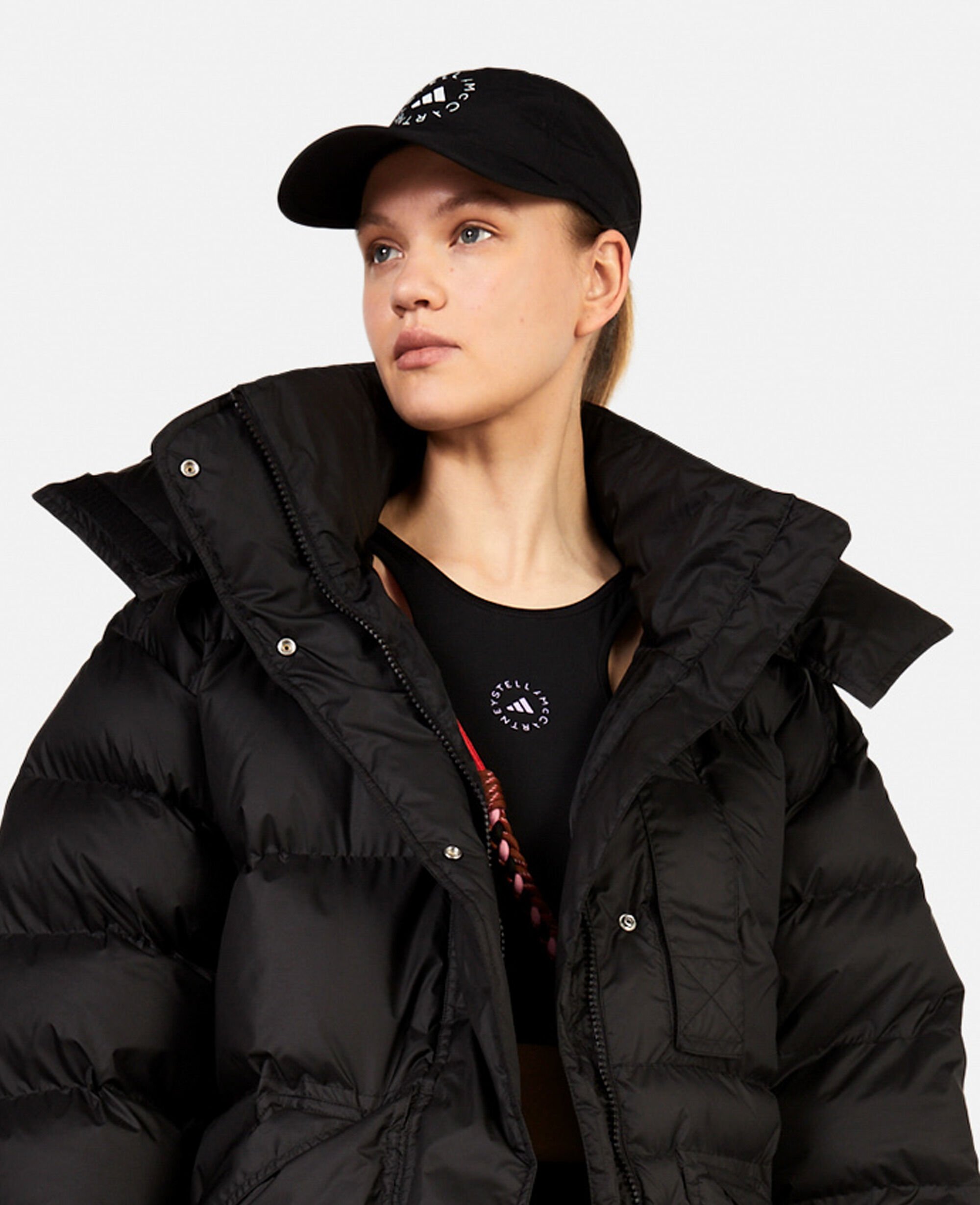 Women Black TrueNature Long Padded Coat | Stella McCartney US
