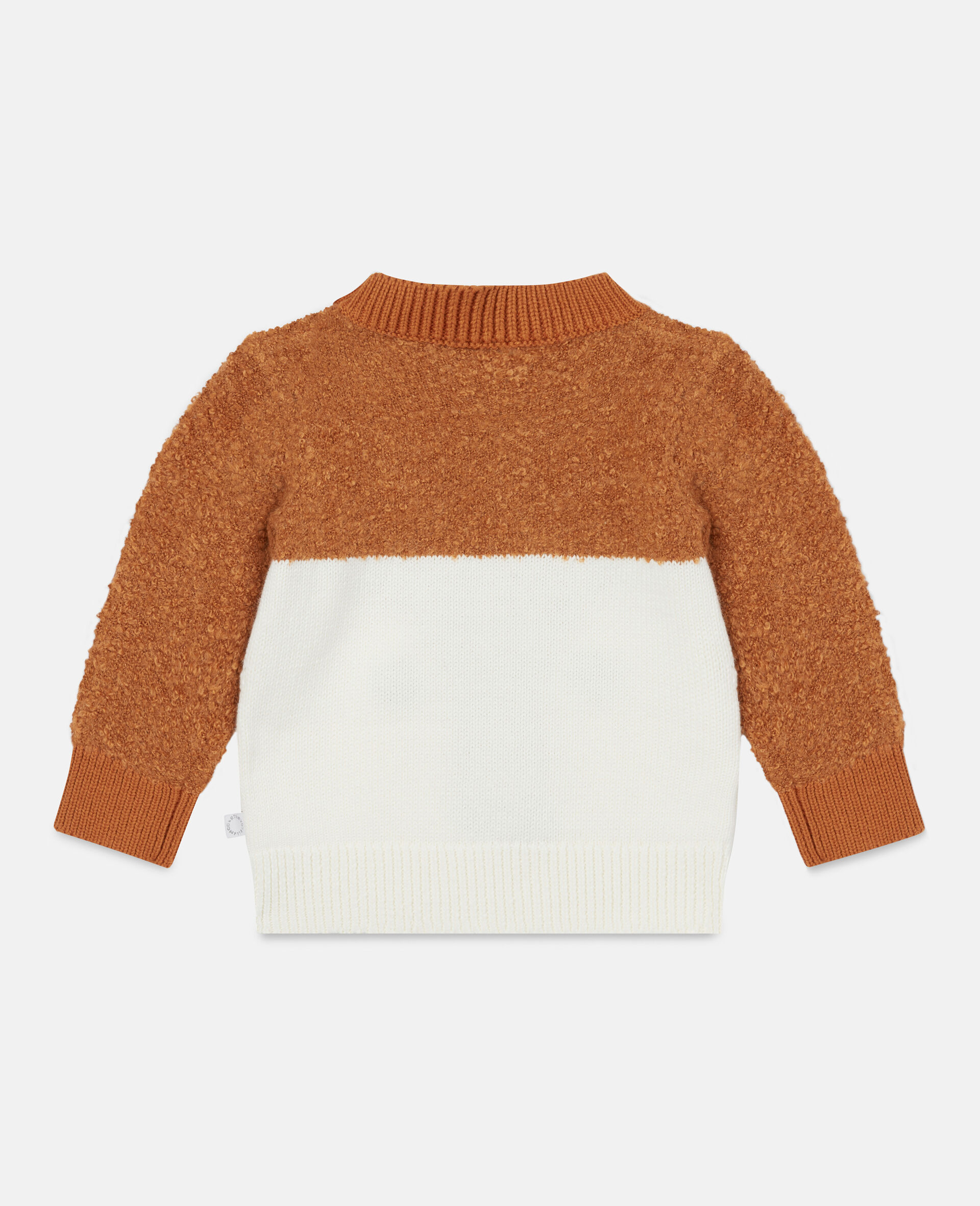Fox Knit Intarsia Jumper-White-large image number 3