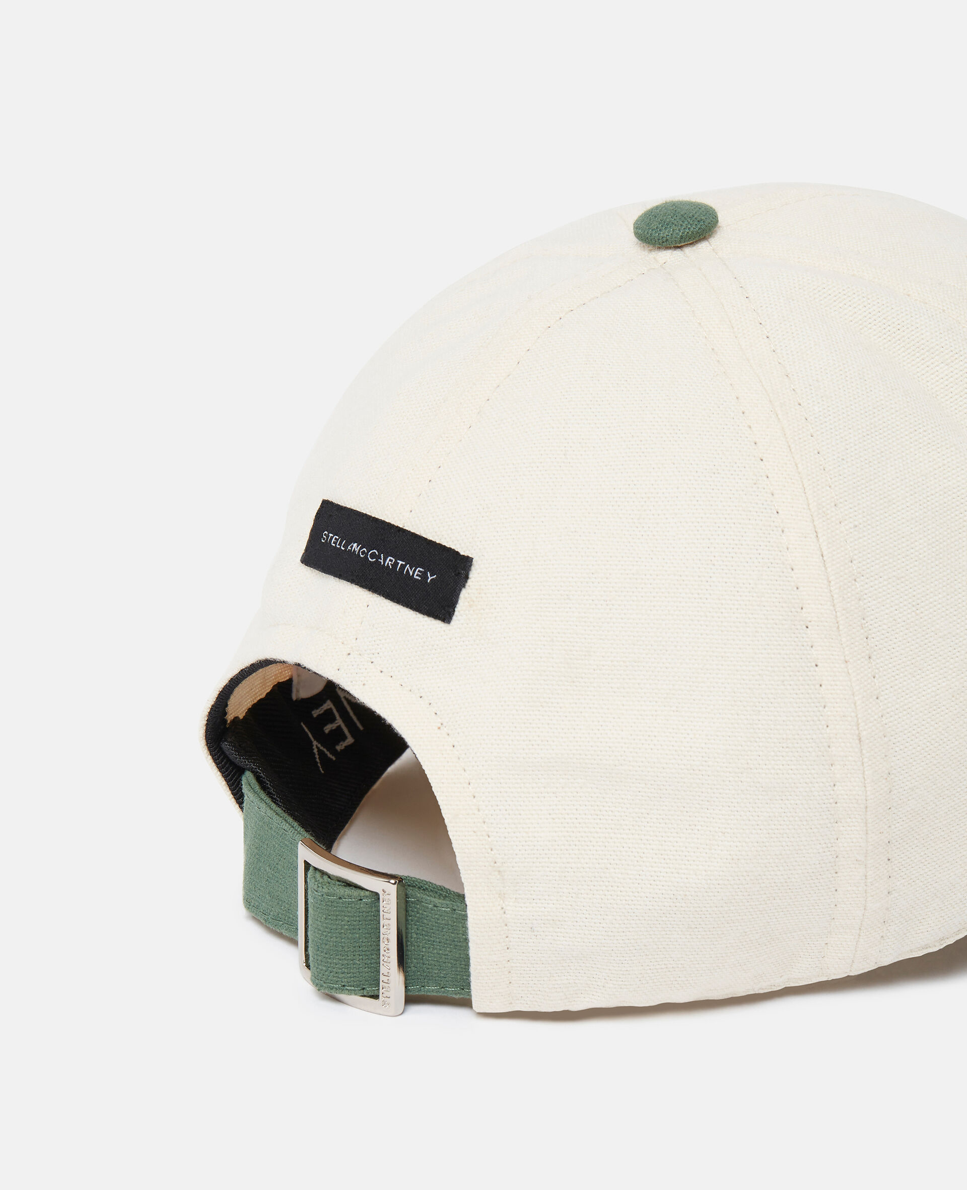 SOS Embroidered Baseball Cap-米色-medium