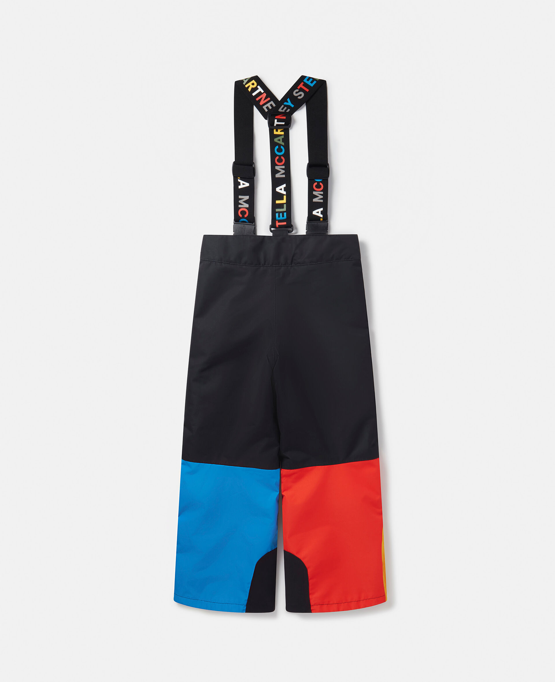 Latzhose mit Colourblock-Optik-Schwarz-large image number 2