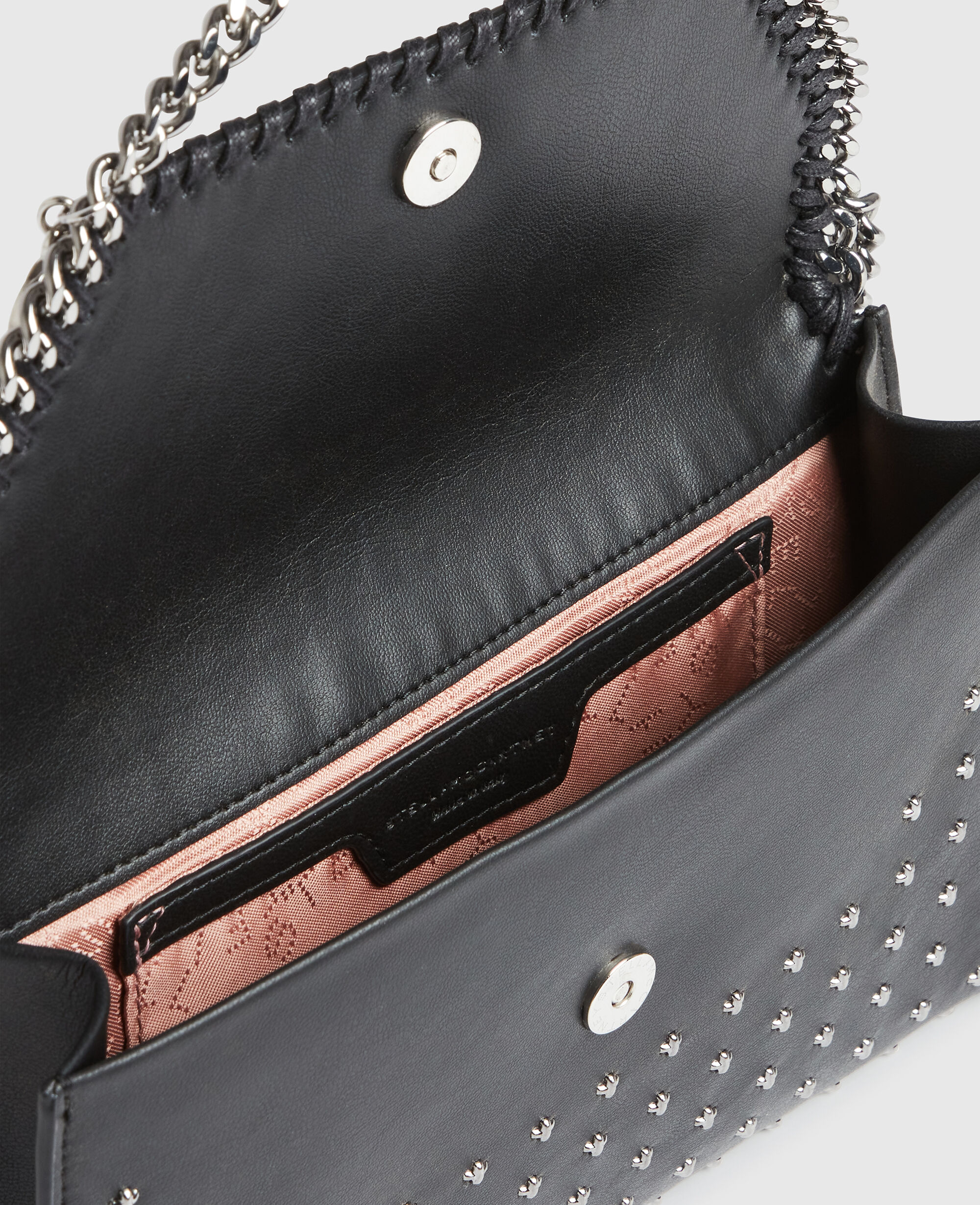 Women Black Limited-Edition Falabella Star Studs Wallet