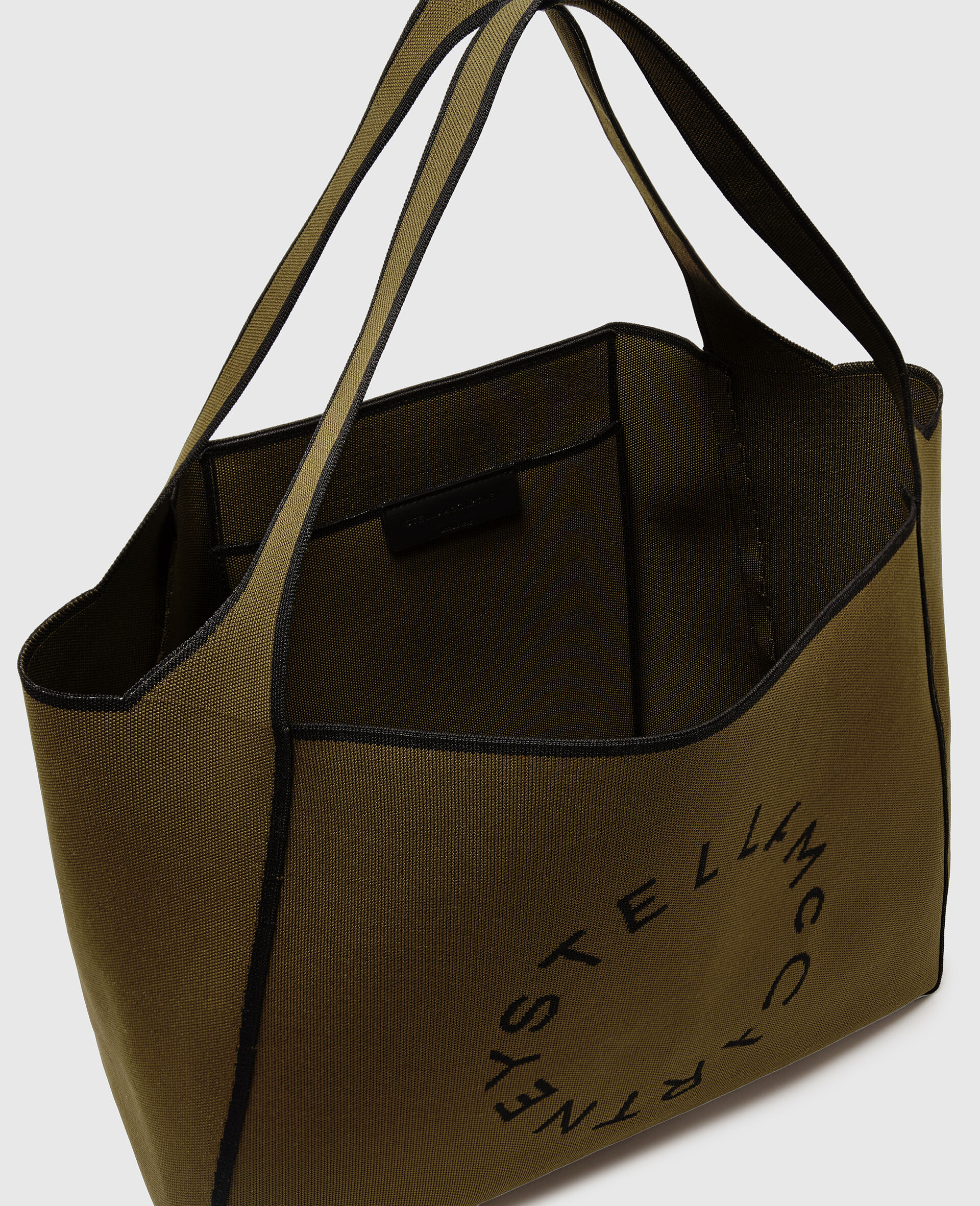 Logo Square Tote Bag-Beige-large image number 3