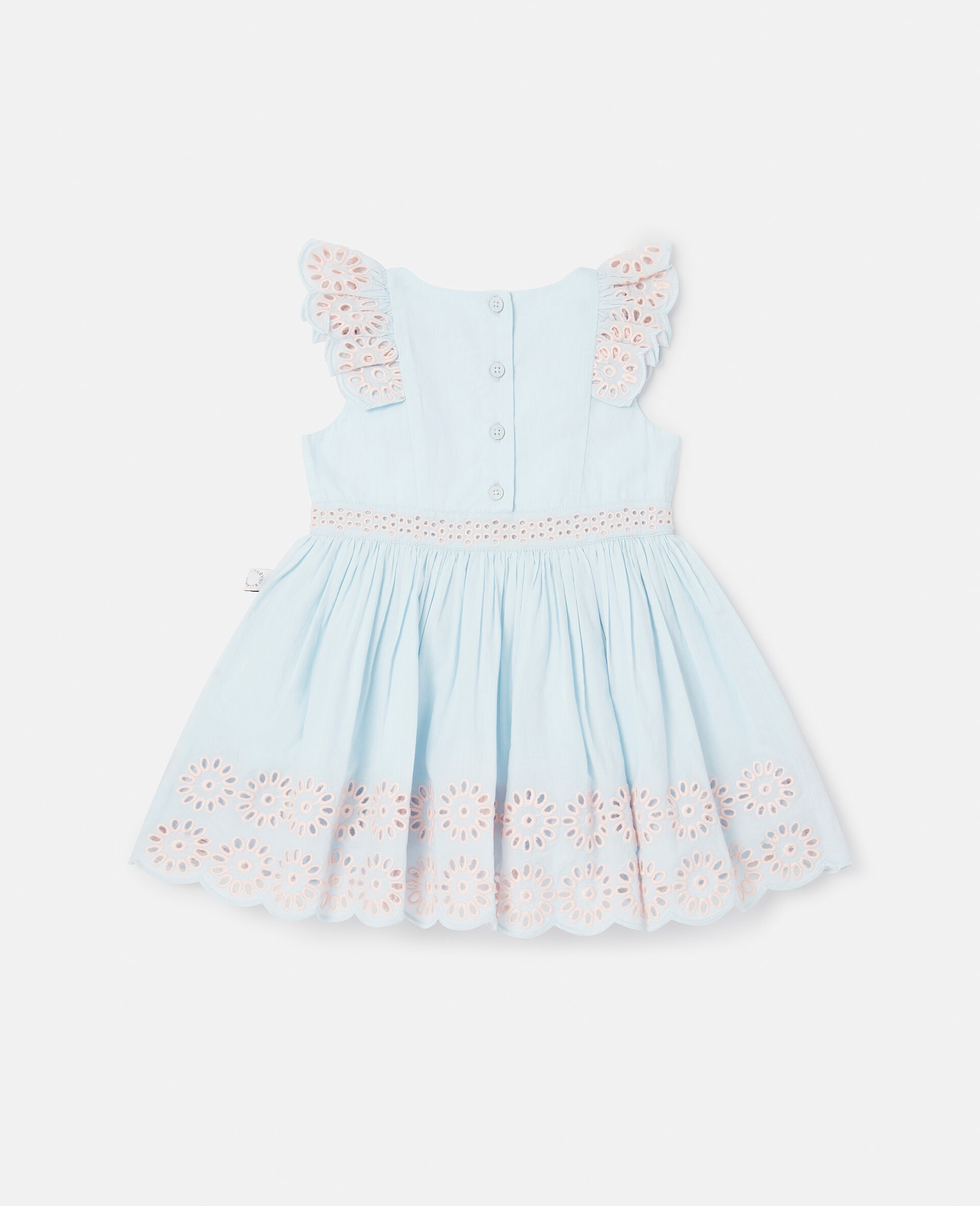 Flower Crochet Dress-Blue-large image number 2