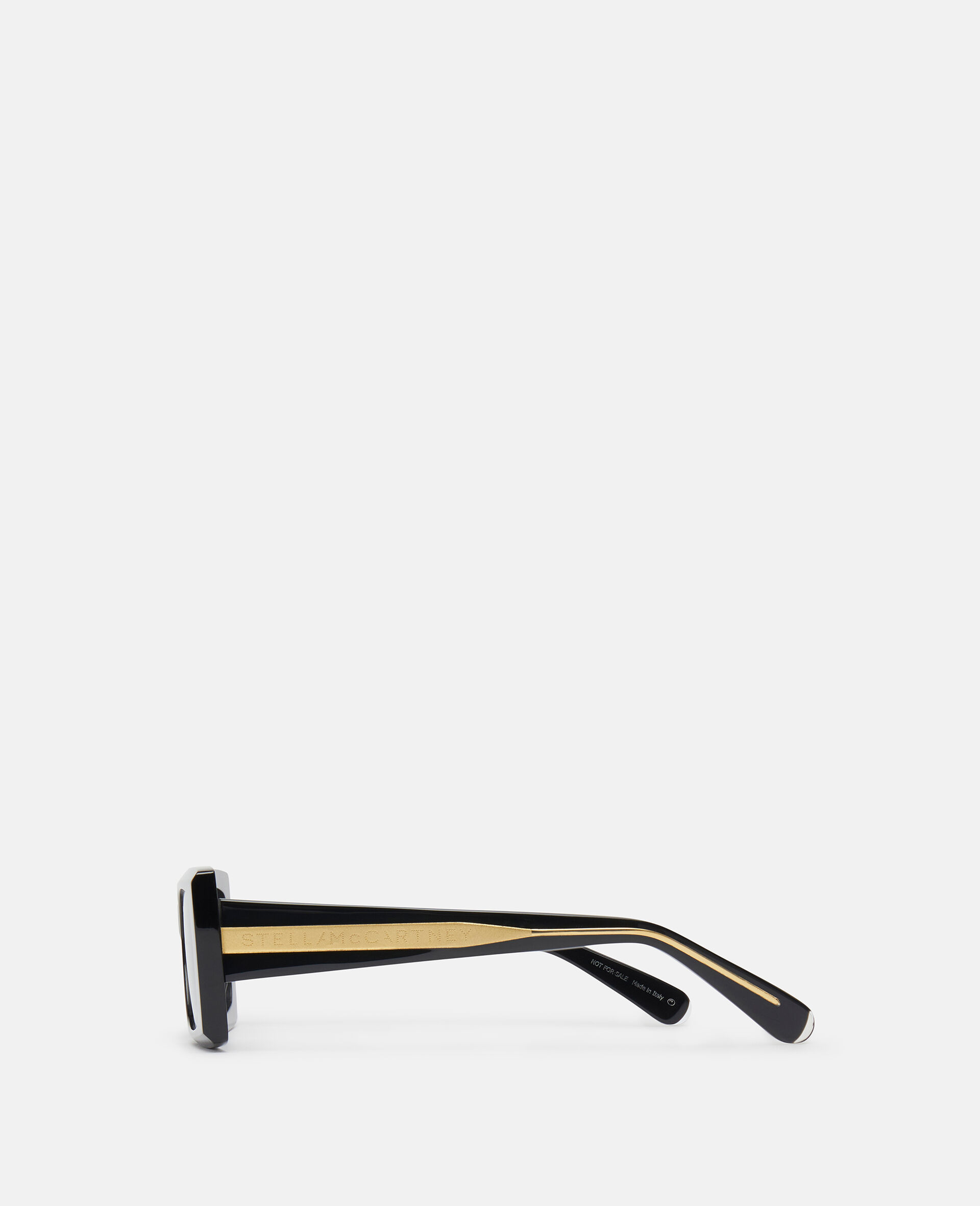 Logo-Engraved Rectangular Sunglasses-黑色-large Logo-Engraved Rectangular Sunglasses-黑色-large image number 1