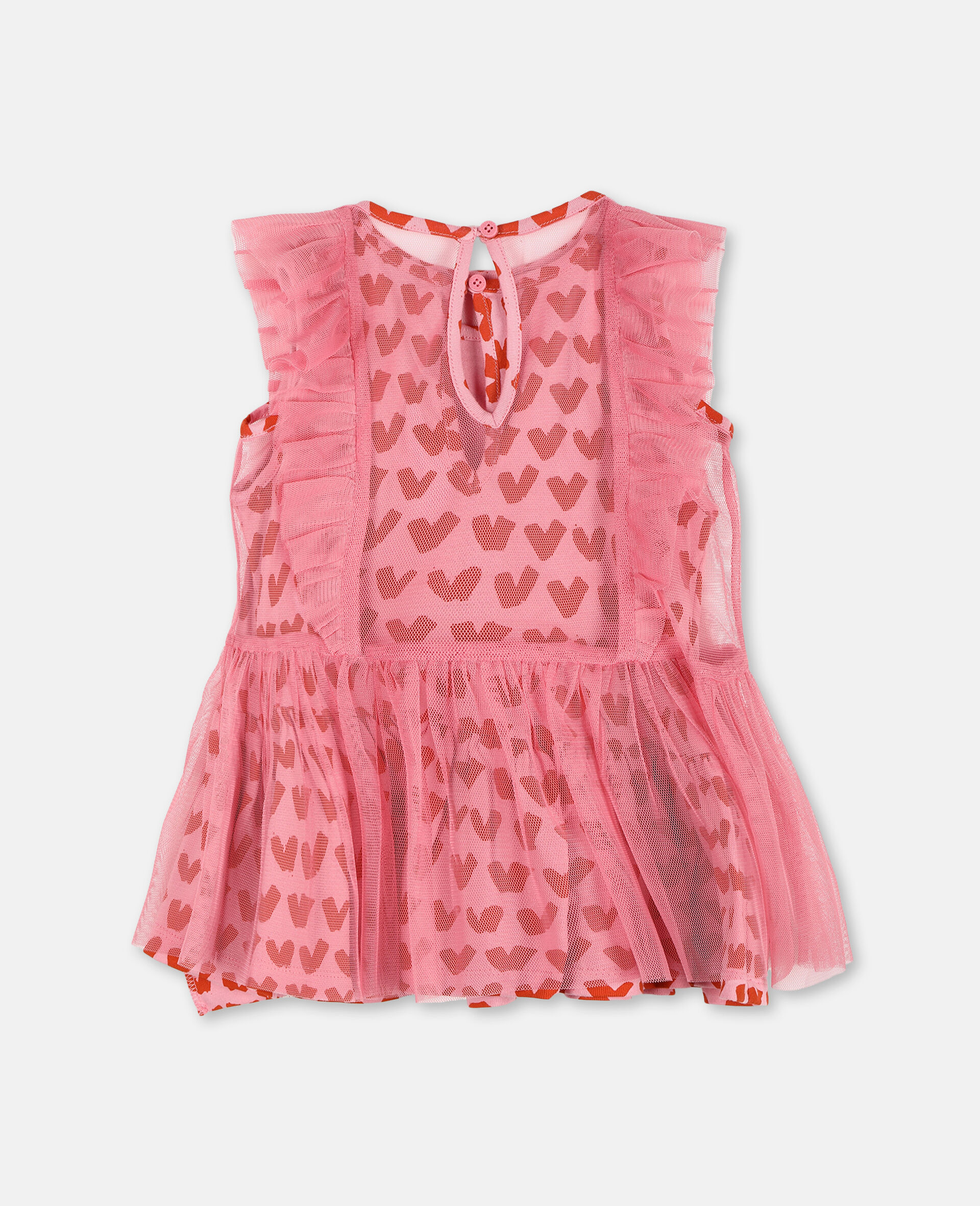 Hearts Tulle Dress-Pink-large image number 3