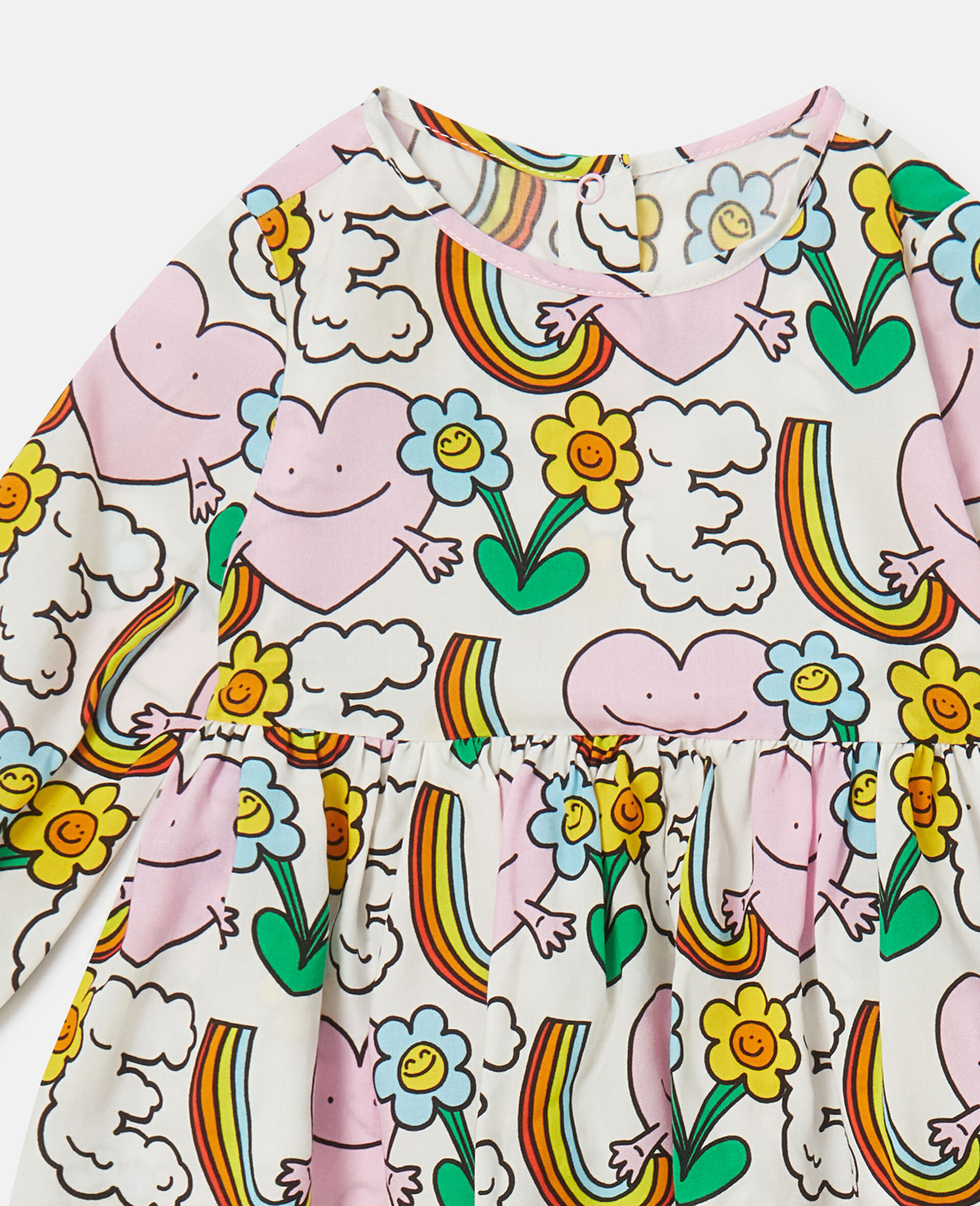 Ensemble robe et jupe culotte avec imprime Amis de la Terre-Blanc-large image number 1