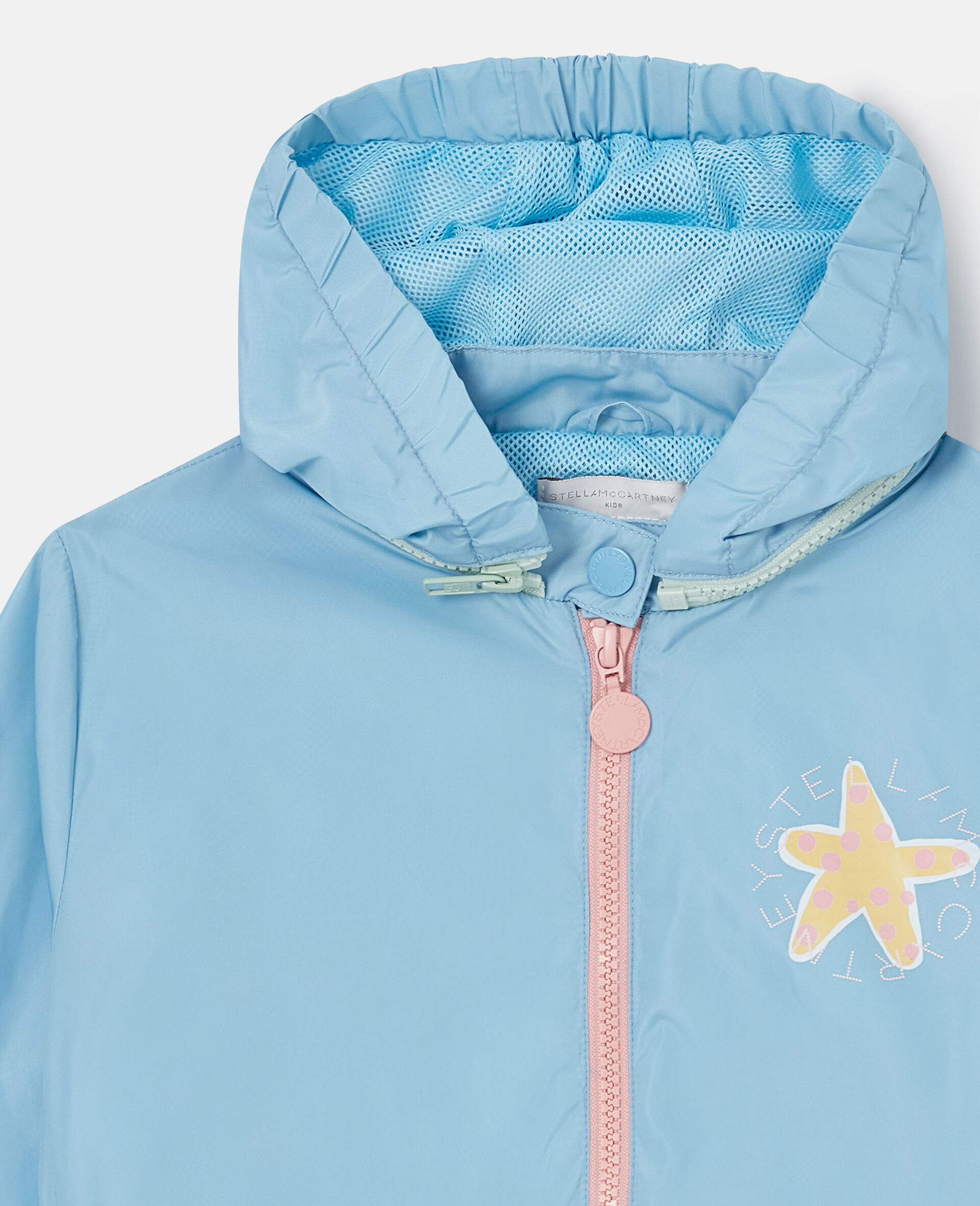 Starfish Detail Zip Jacket  -Blue-medium