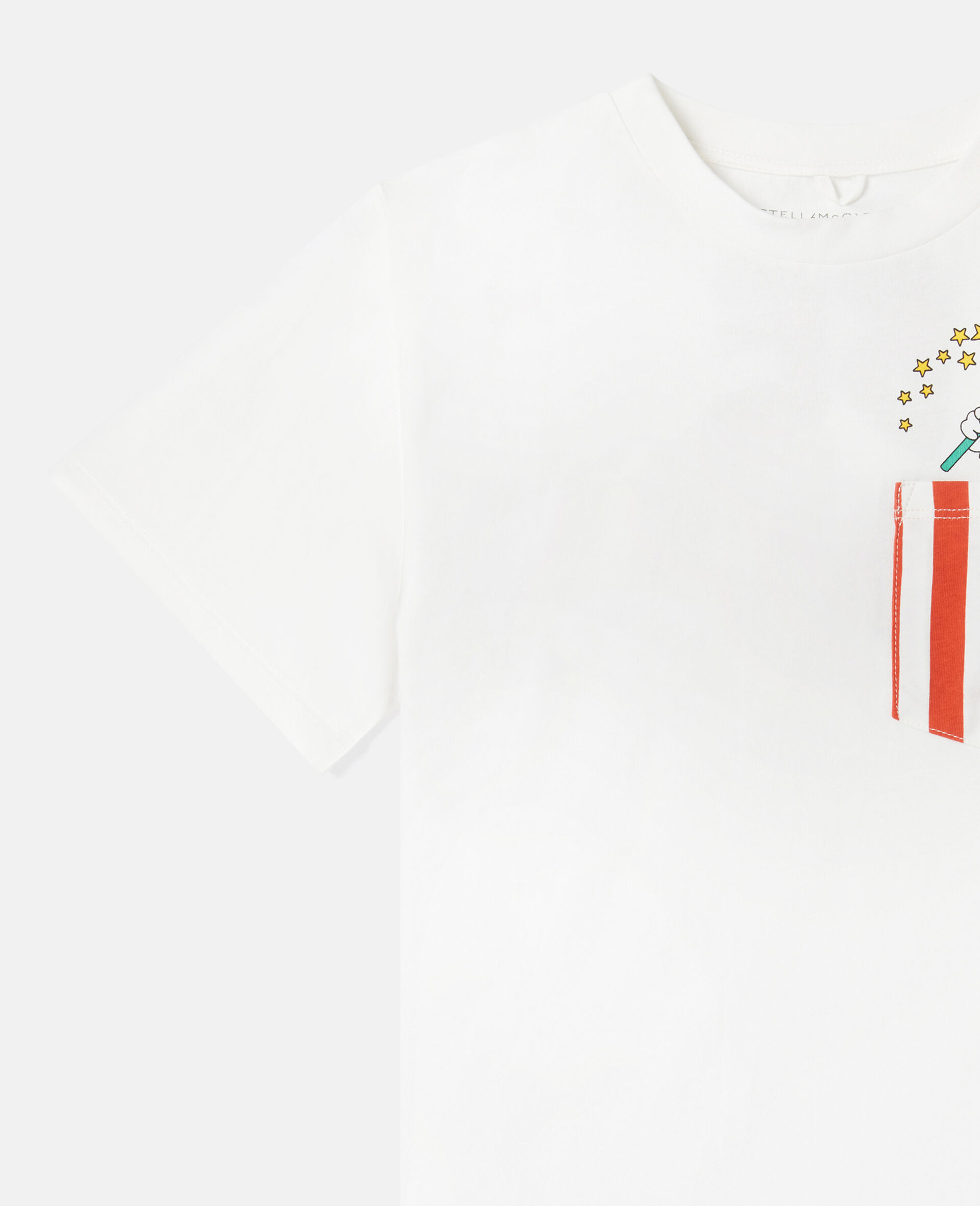 Magicians Bunny Graphic Crewneck T-Shirt-White-large image number 1