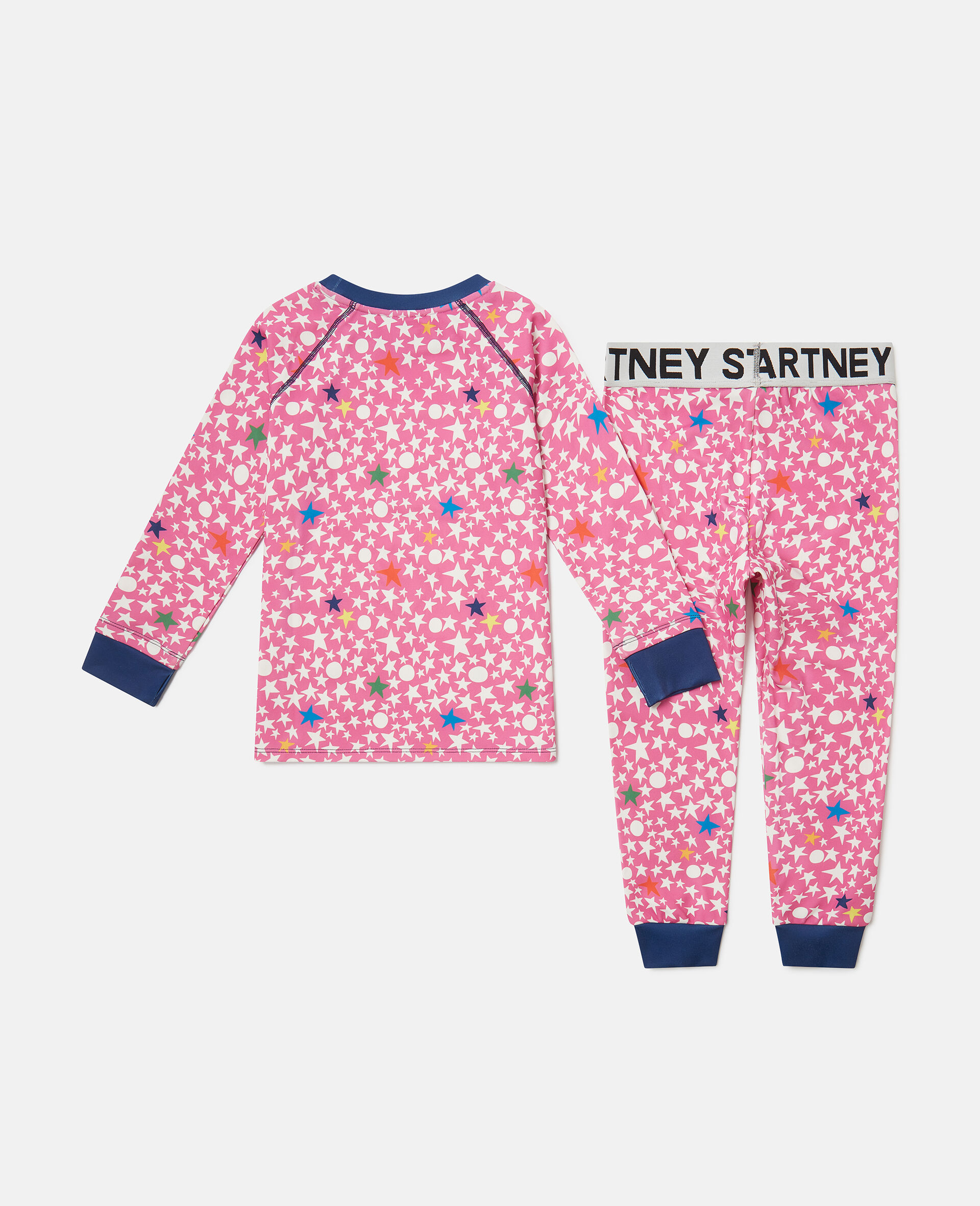 Star Print Pyjama Set-Pink-large image number 2