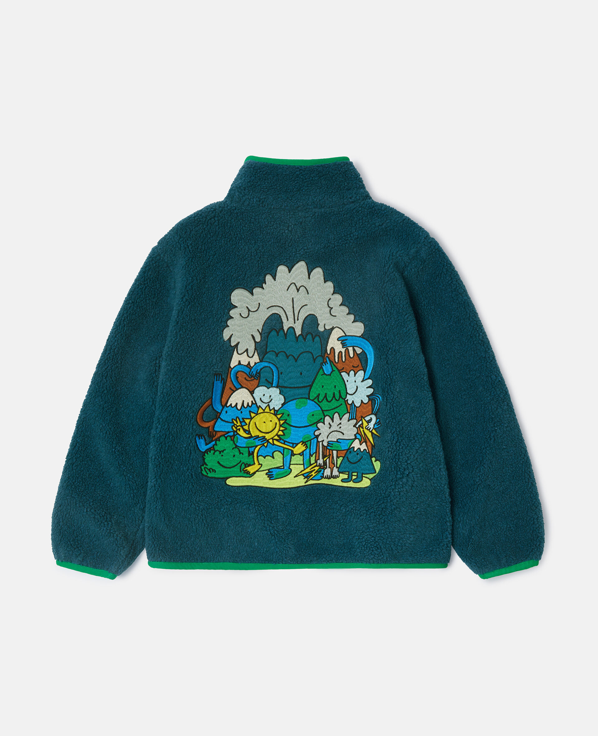 Earth Friends Graphic Fleece-Blue-large Earth Friends Graphic Fleece-Blue-large image number 2
