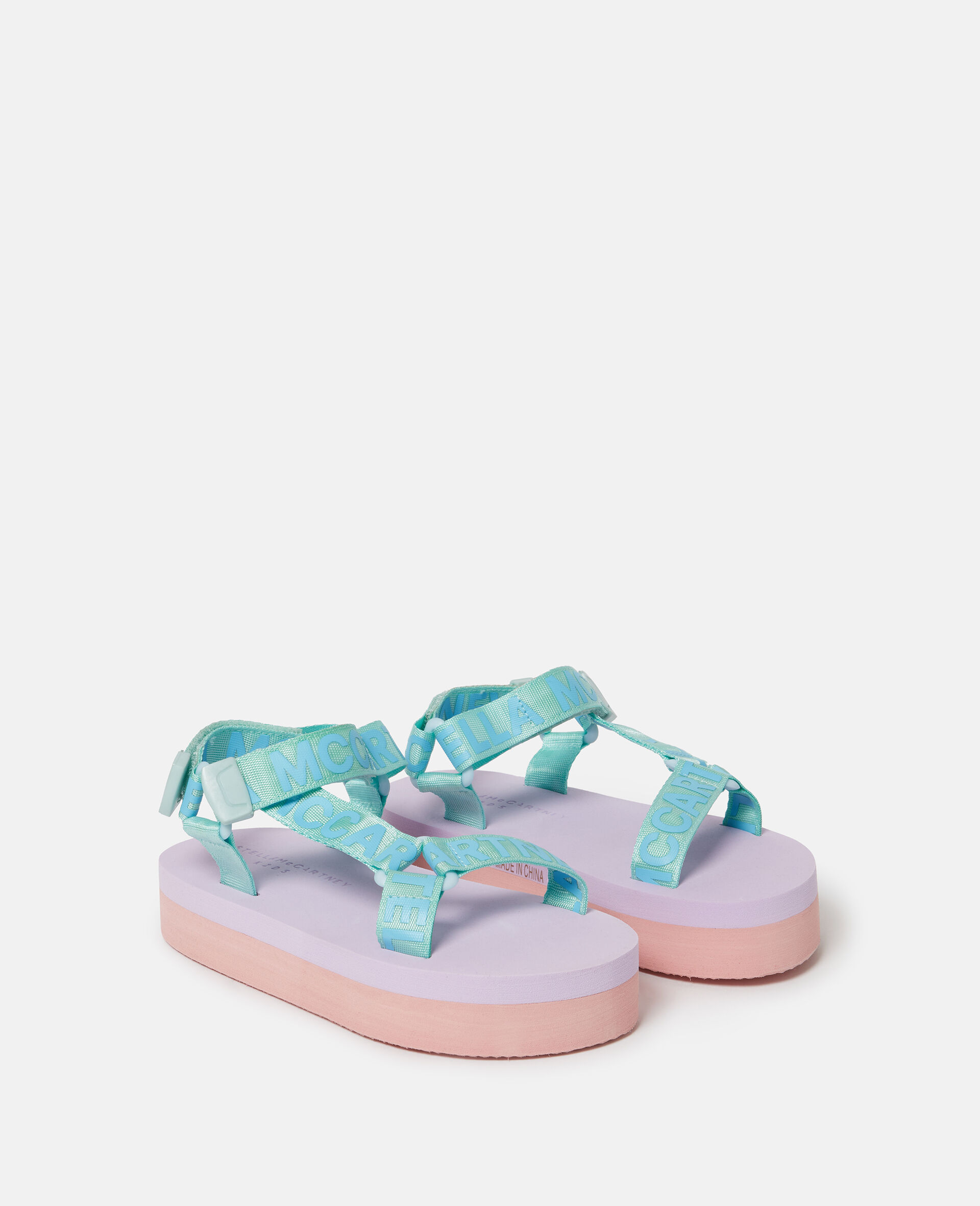 Two-Tone Platform Sandals-Multicolour-medium