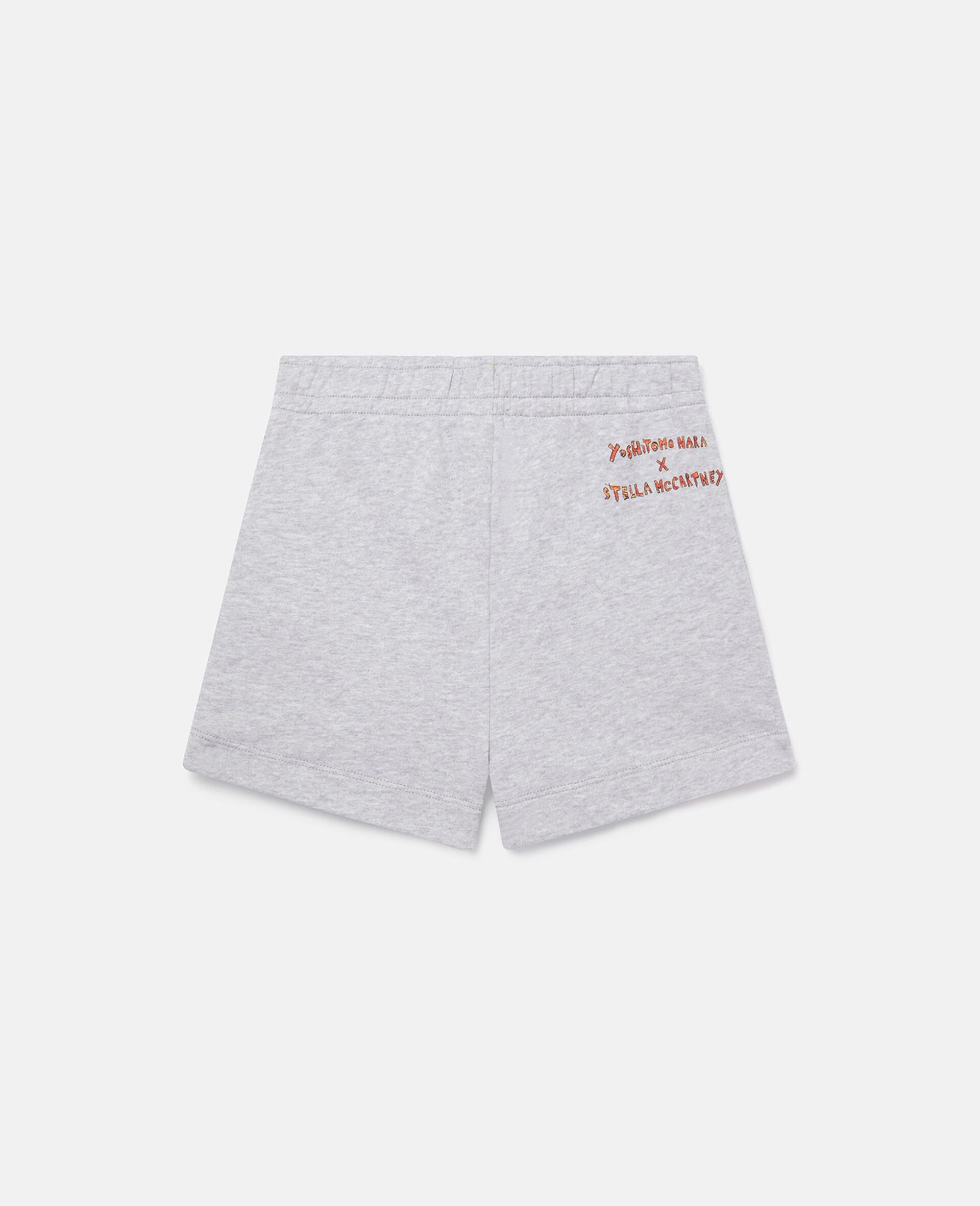 Yoshitomo Nara Logo Sweat Shorts-Grey-large image number 0