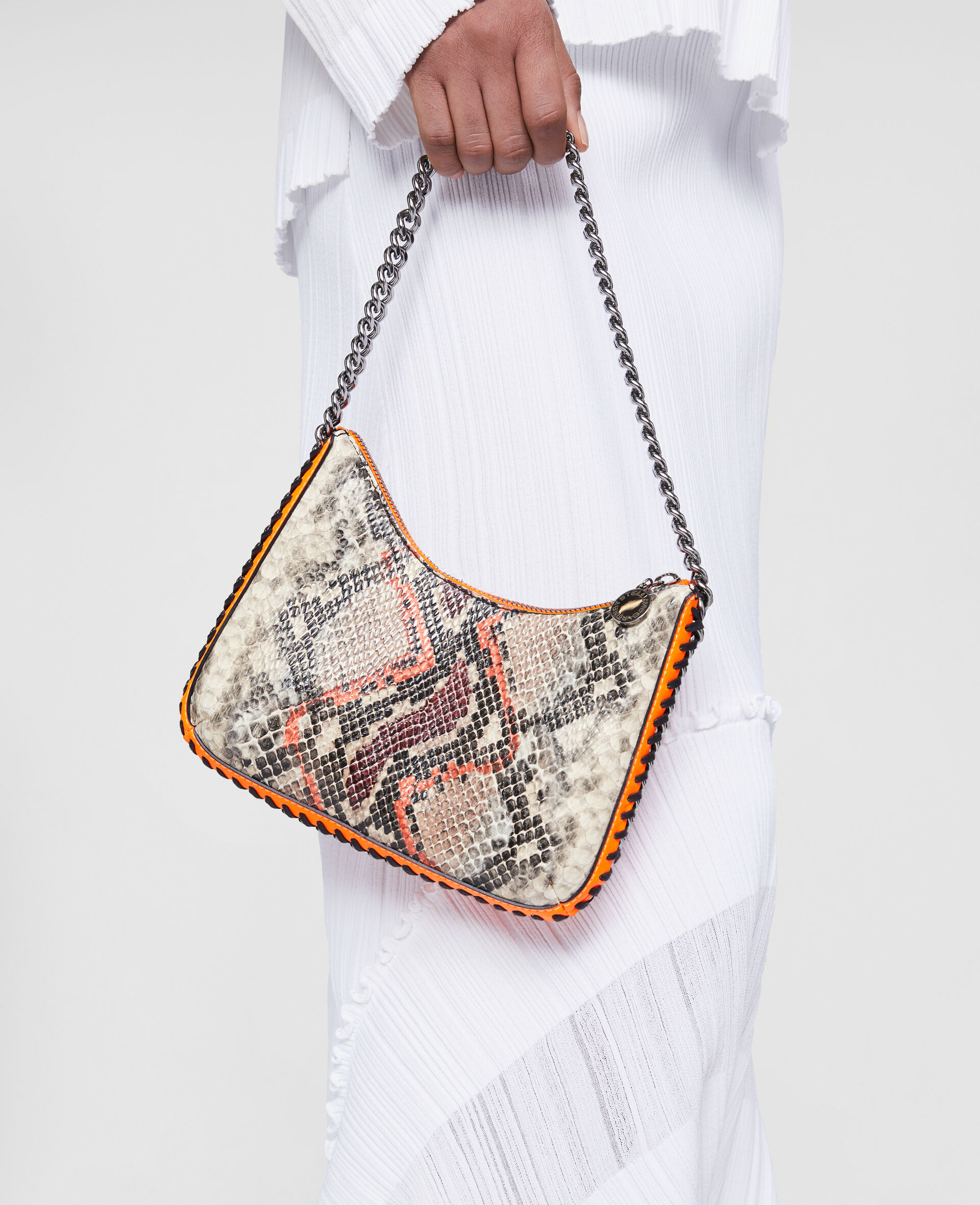 Falabella Zip Mini Shoulder Bag -Orange-large Falabella Zip Mini Shoulder Bag -Orange-large image number 4