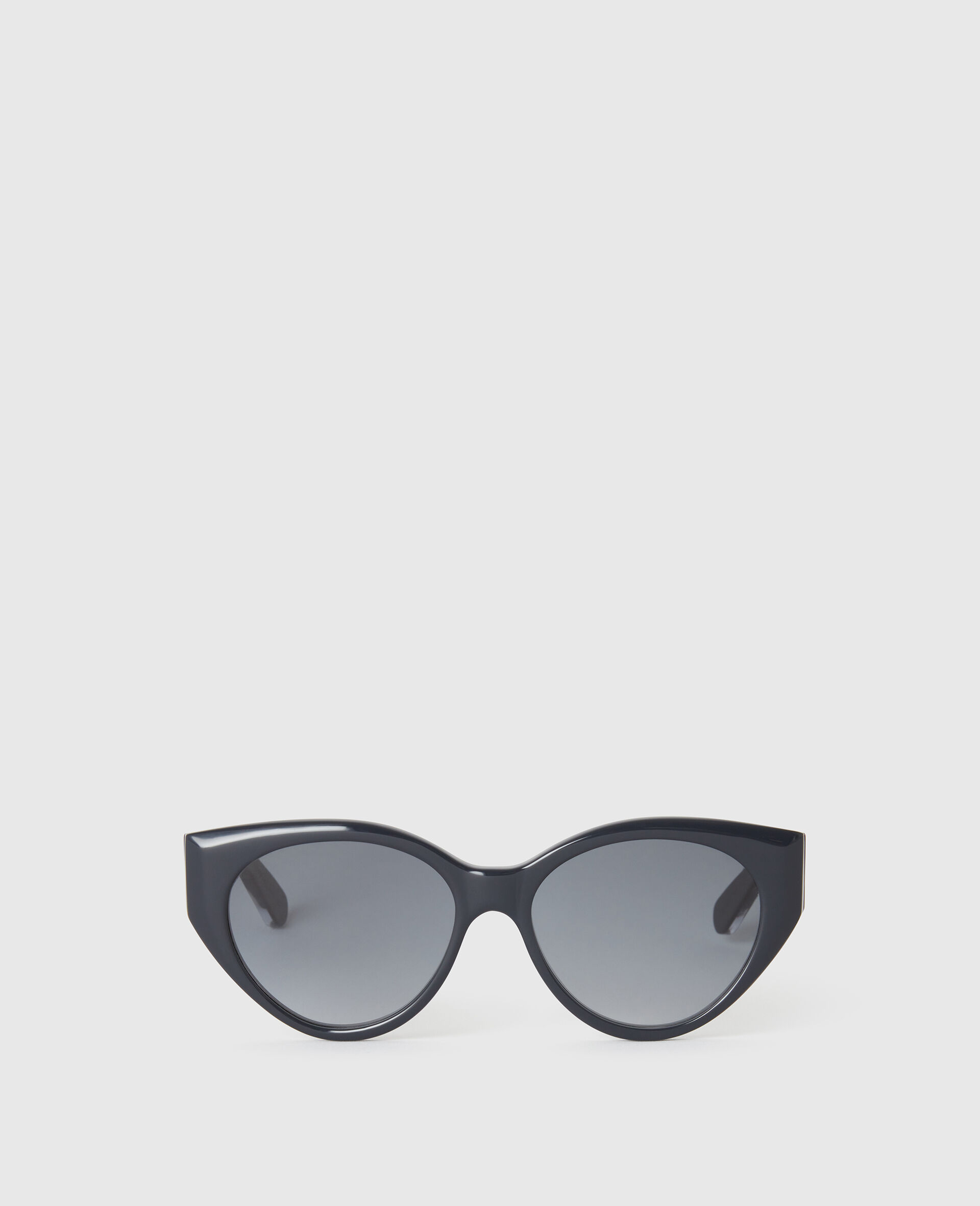 Round Cat-Eye Sunglasses-Blue-medium