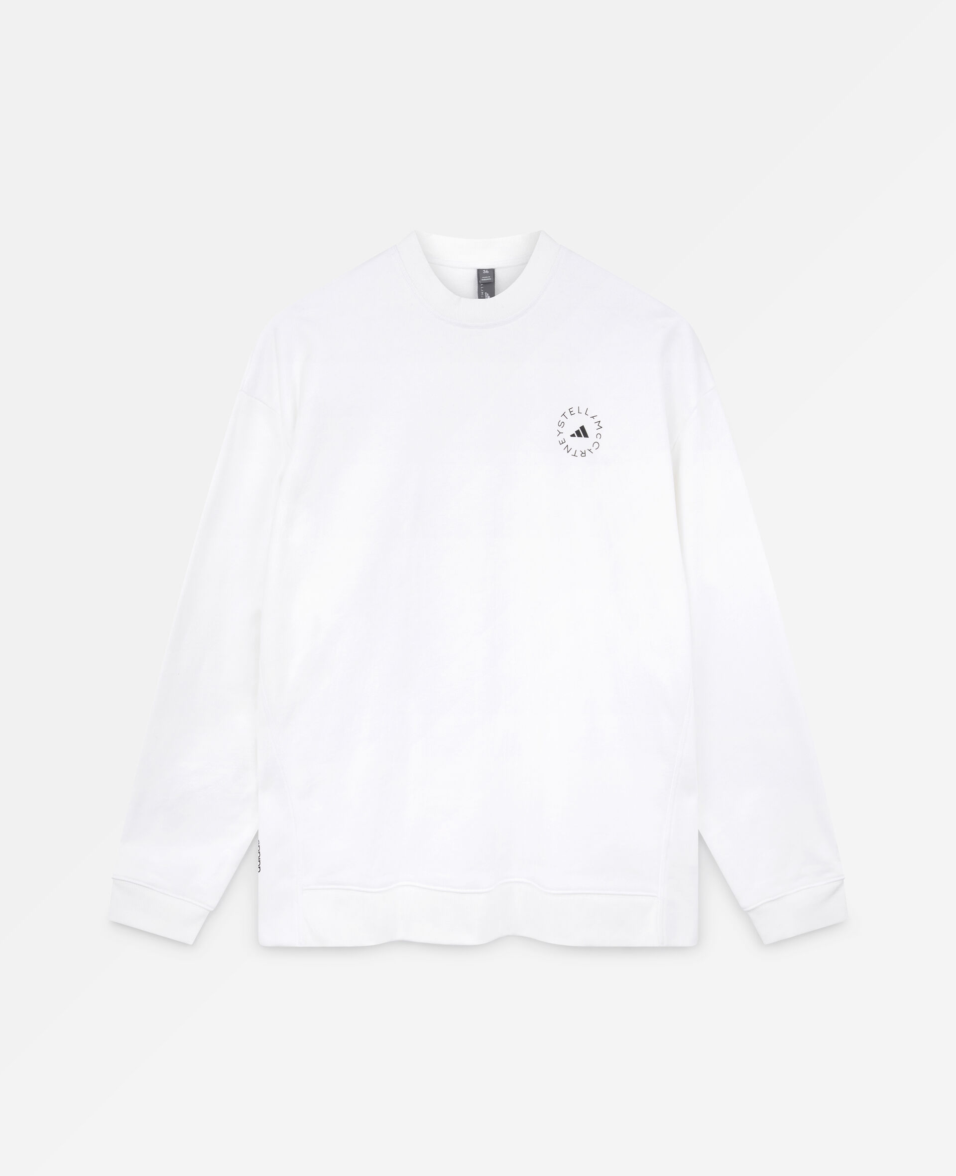 Sportbekleidung Sweatshirt mit Logo -Weiß-large image number 0