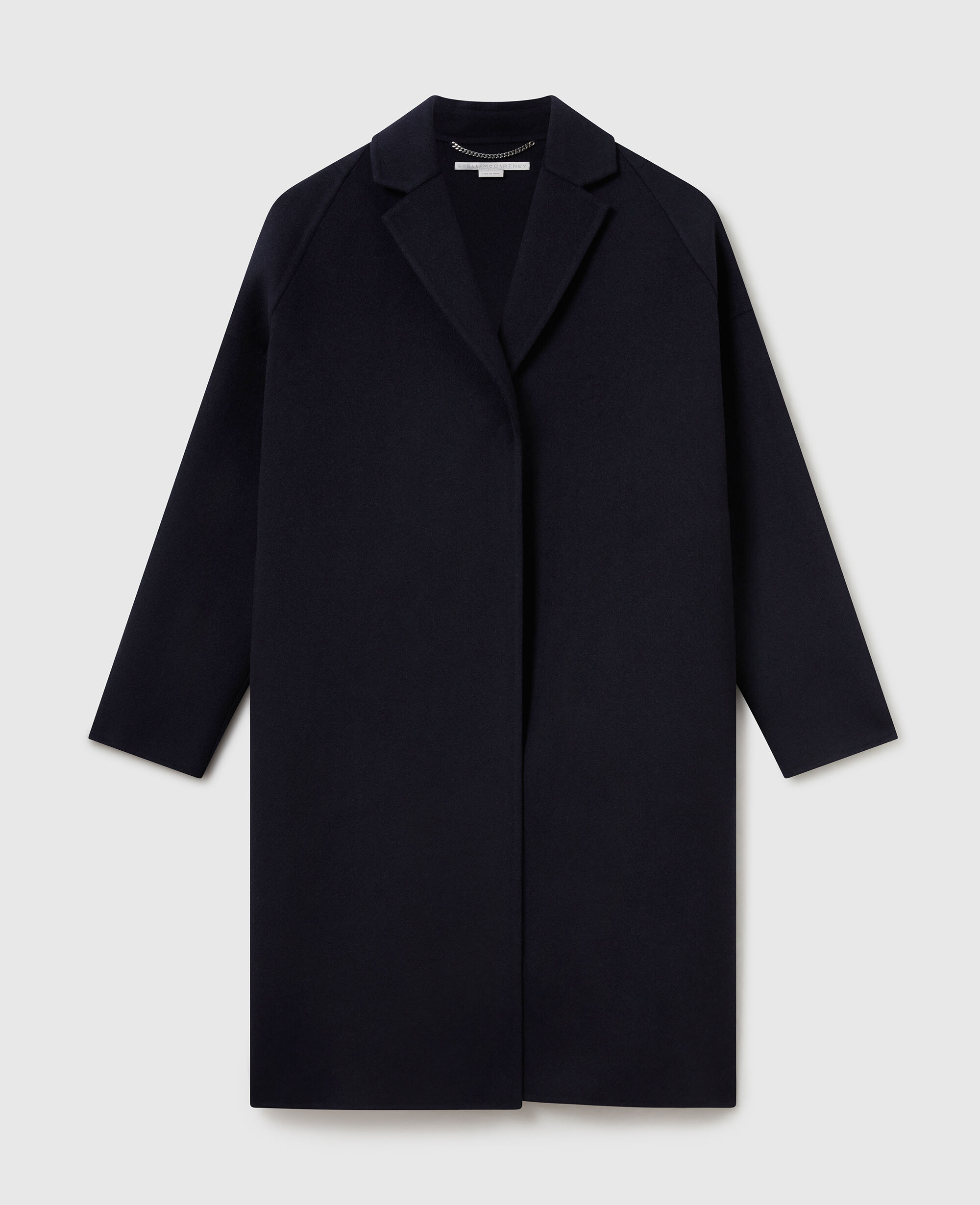 Women Grey Tailored Wool Peacoat | Stella McCartney US