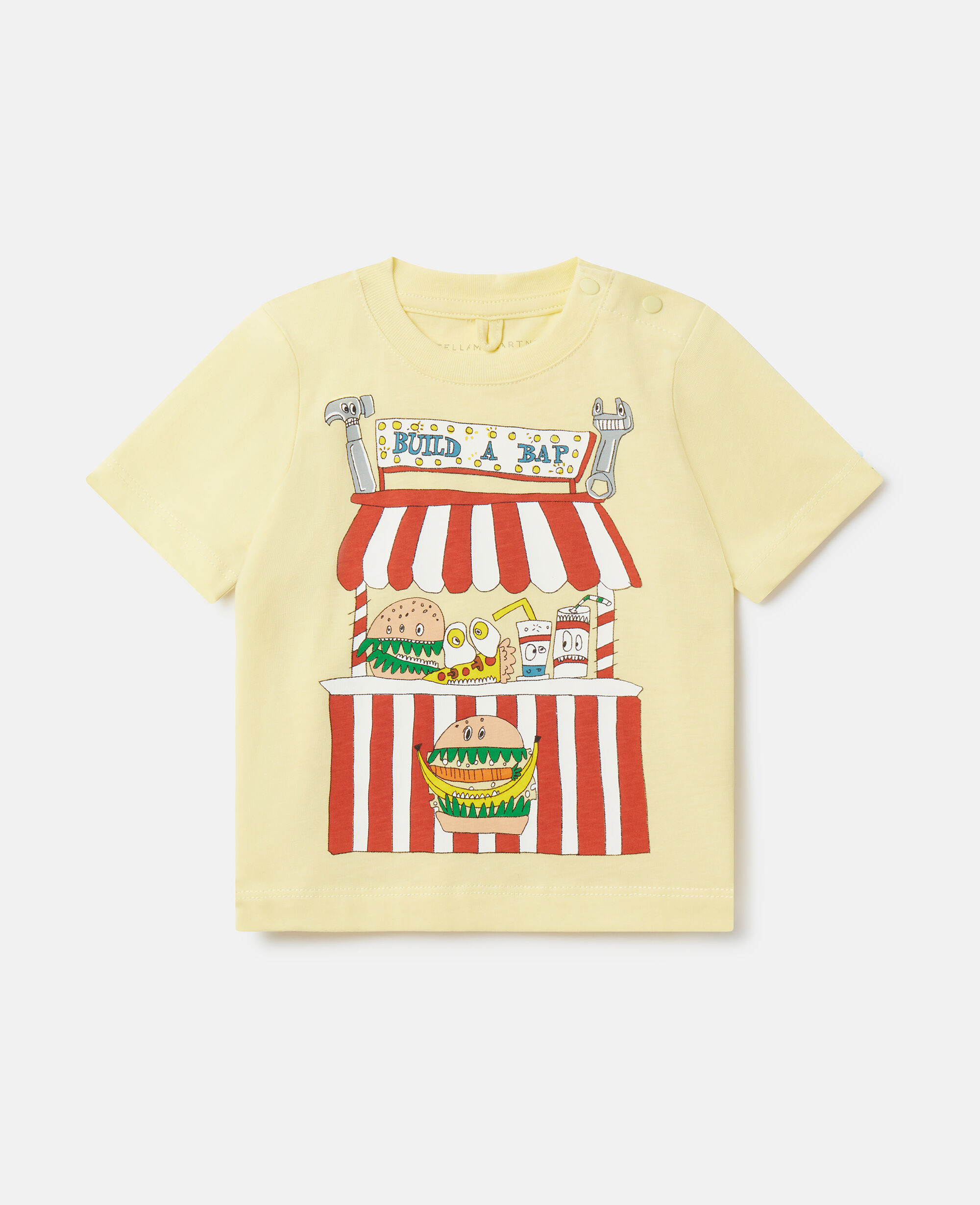 Women Light Yellow Build A Bap Stall T Shirt Stella McCartney US