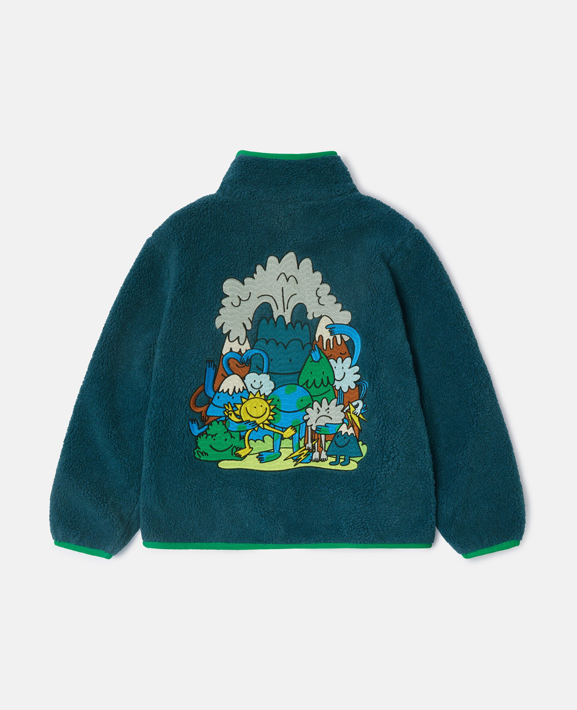Earth Friends Graphic Fleece-Blue-large image number 2