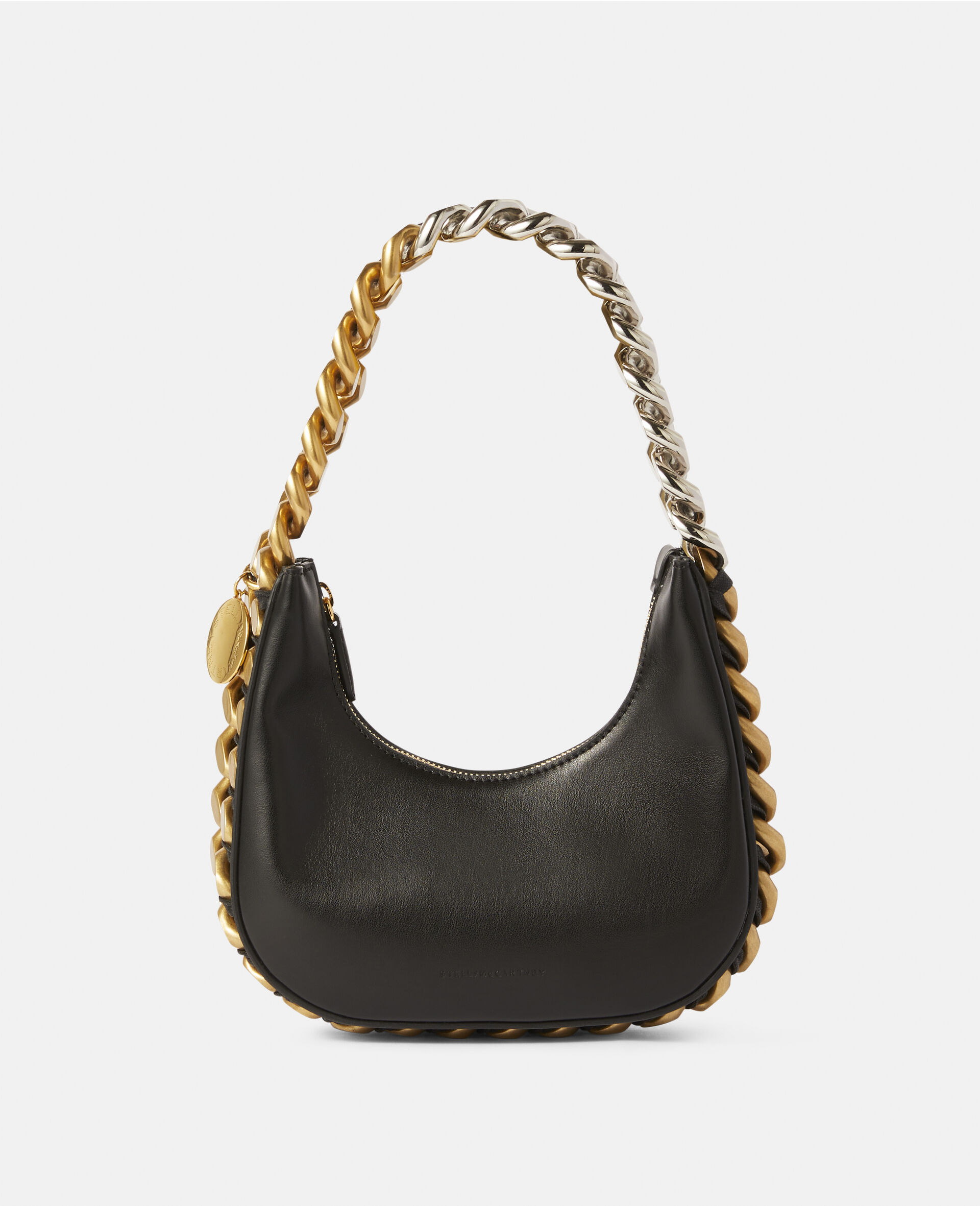 Frayme Mini Zipped Shoulder Bag-Black-large image number 0