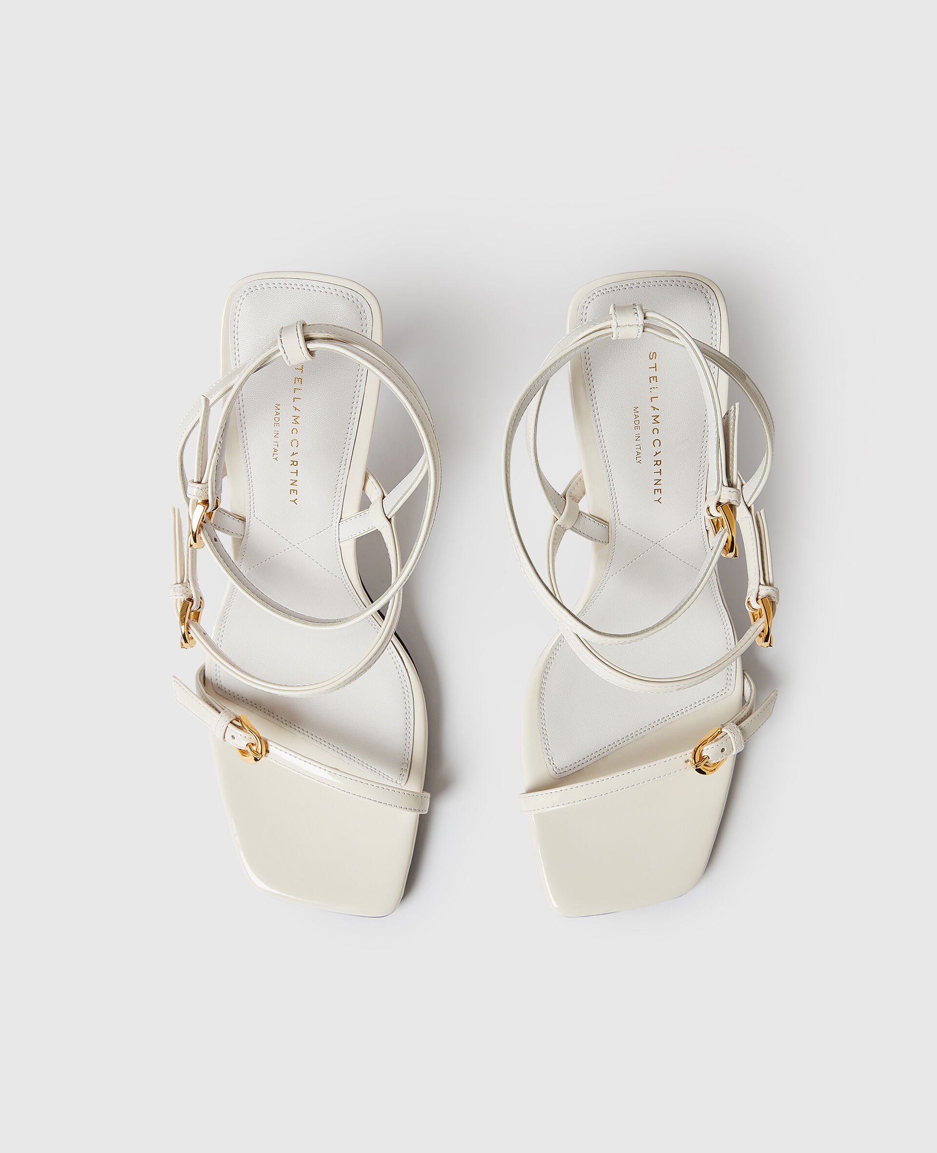 Elsa Patent Heeled Sandals-White-medium